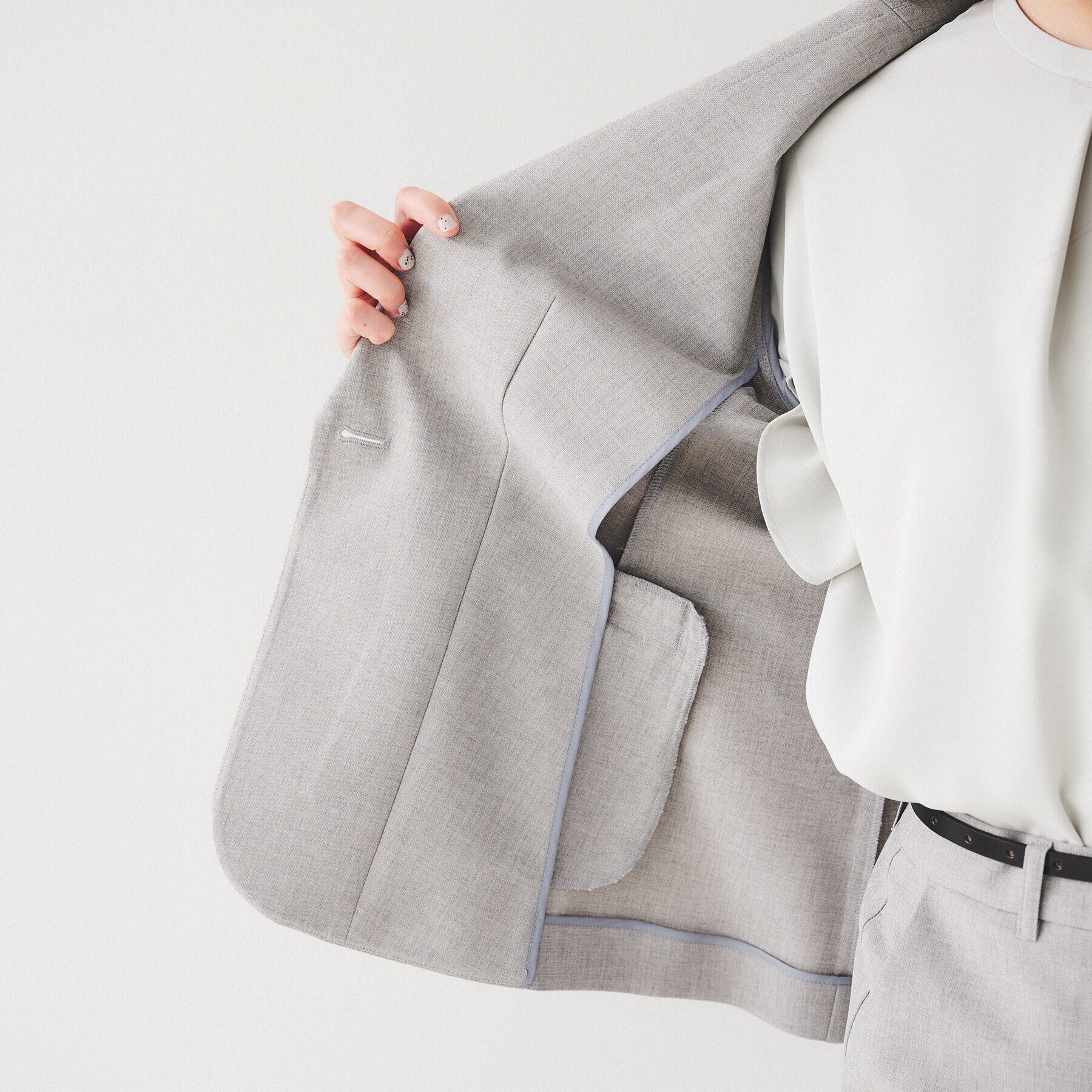 UNTITLED「【セットアップ可能】リネンライク テーラードジャケット」|テーラードジャケット|