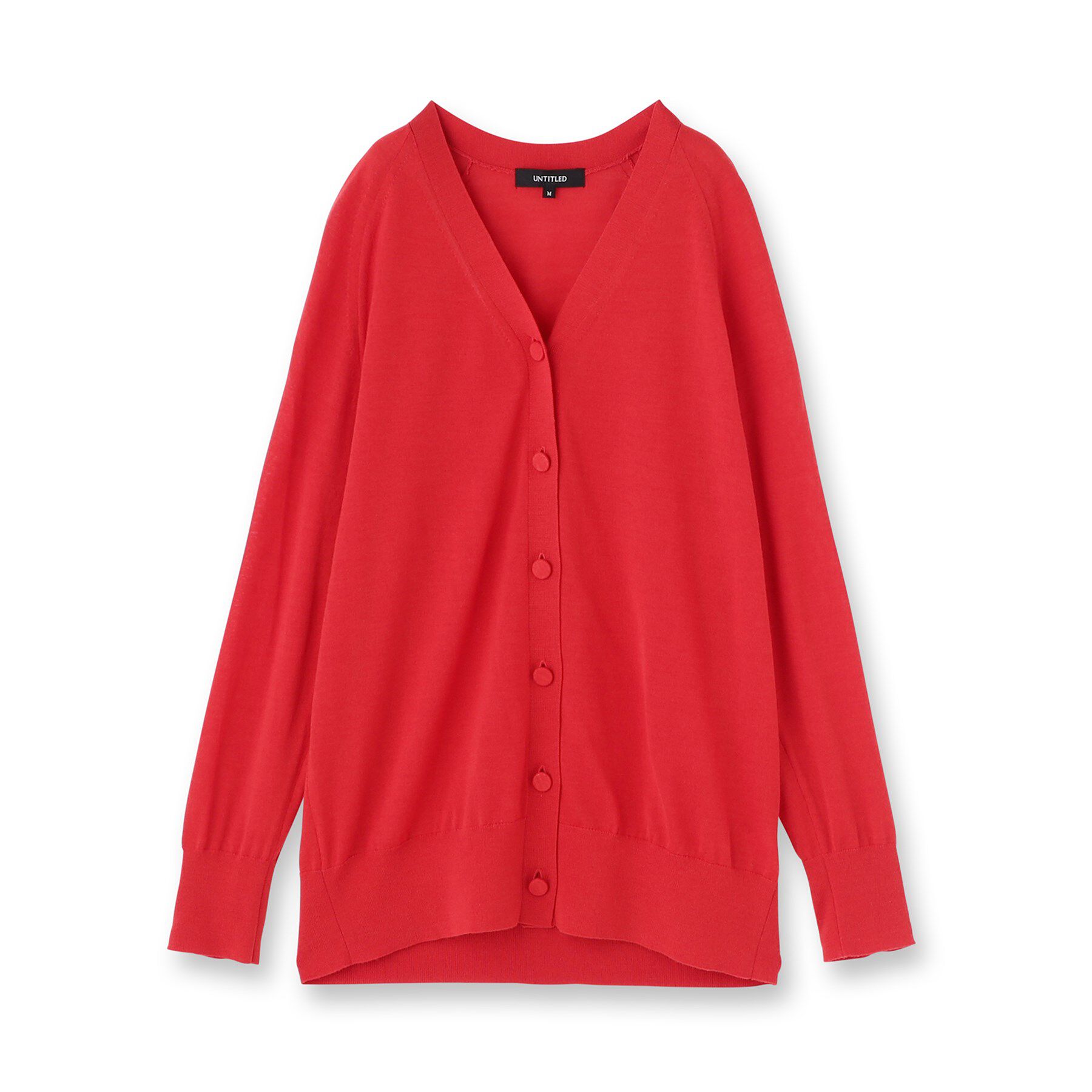 UNTITLED「【アンサンブル可/洗える/Vネック】ウールシルクカーディガン」|カーディガン|