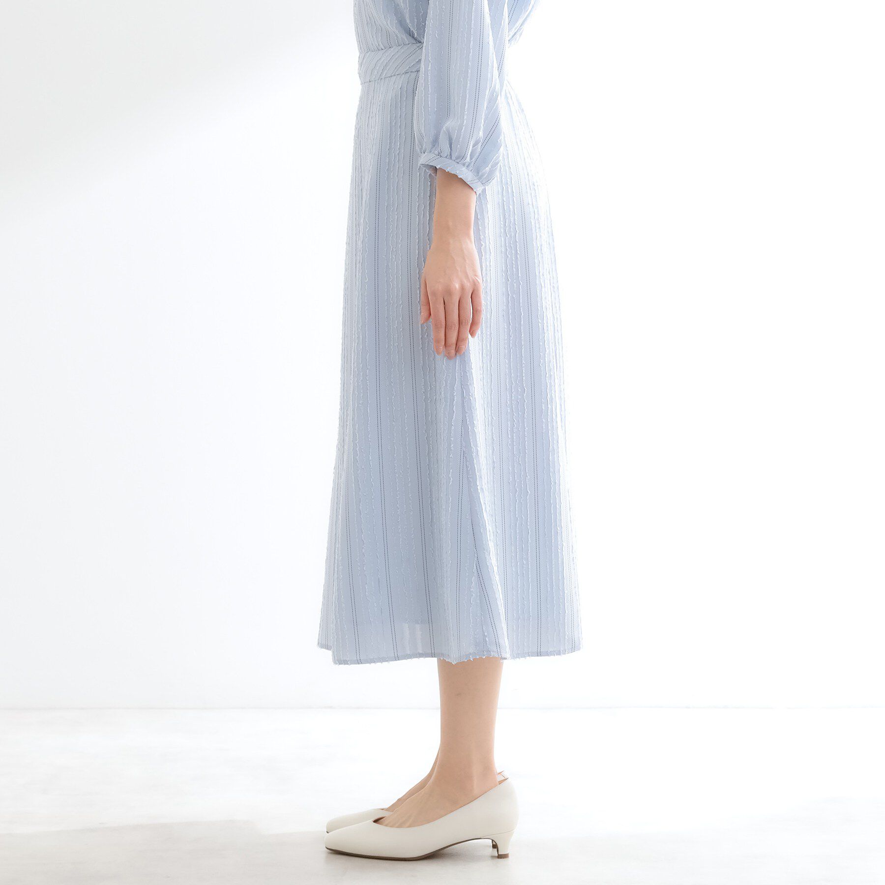 Reflect「【セットアップ可】ストライプ柄ジャカードスカート」|スカート|