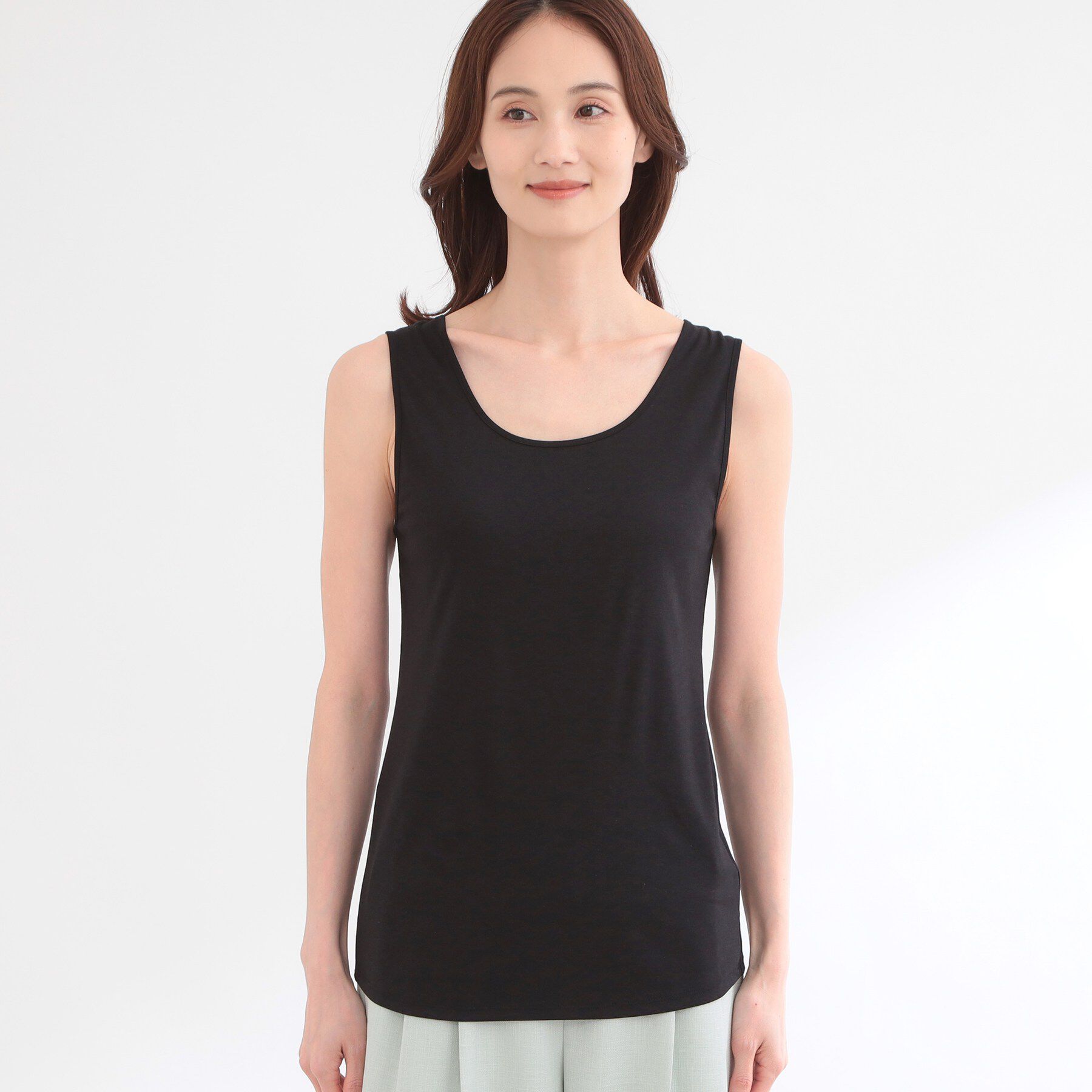 Reflect「ラウンドネックカットソータンクトップ」|キャミソール|