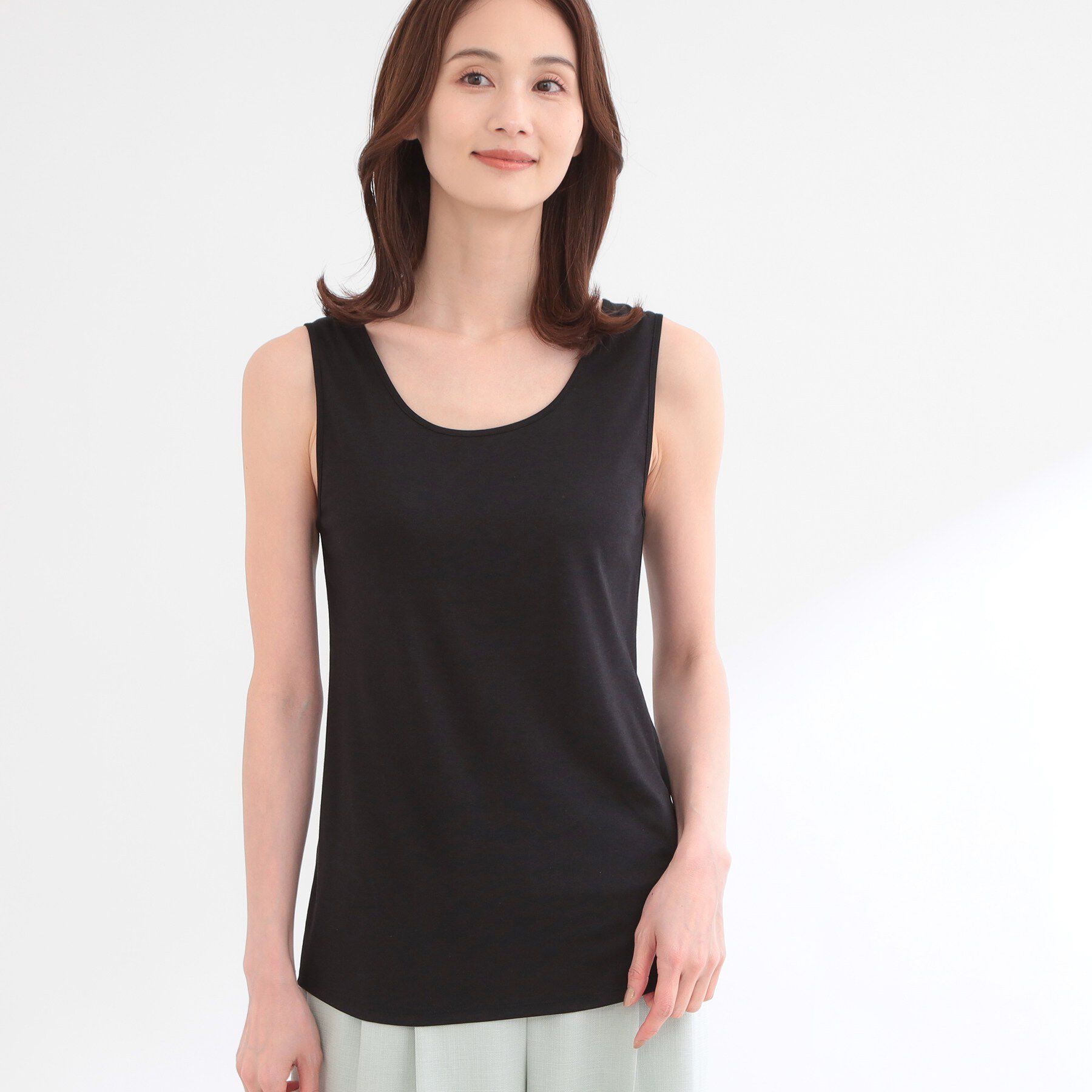 Reflect「ラウンドネックカットソータンクトップ」|キャミソール|