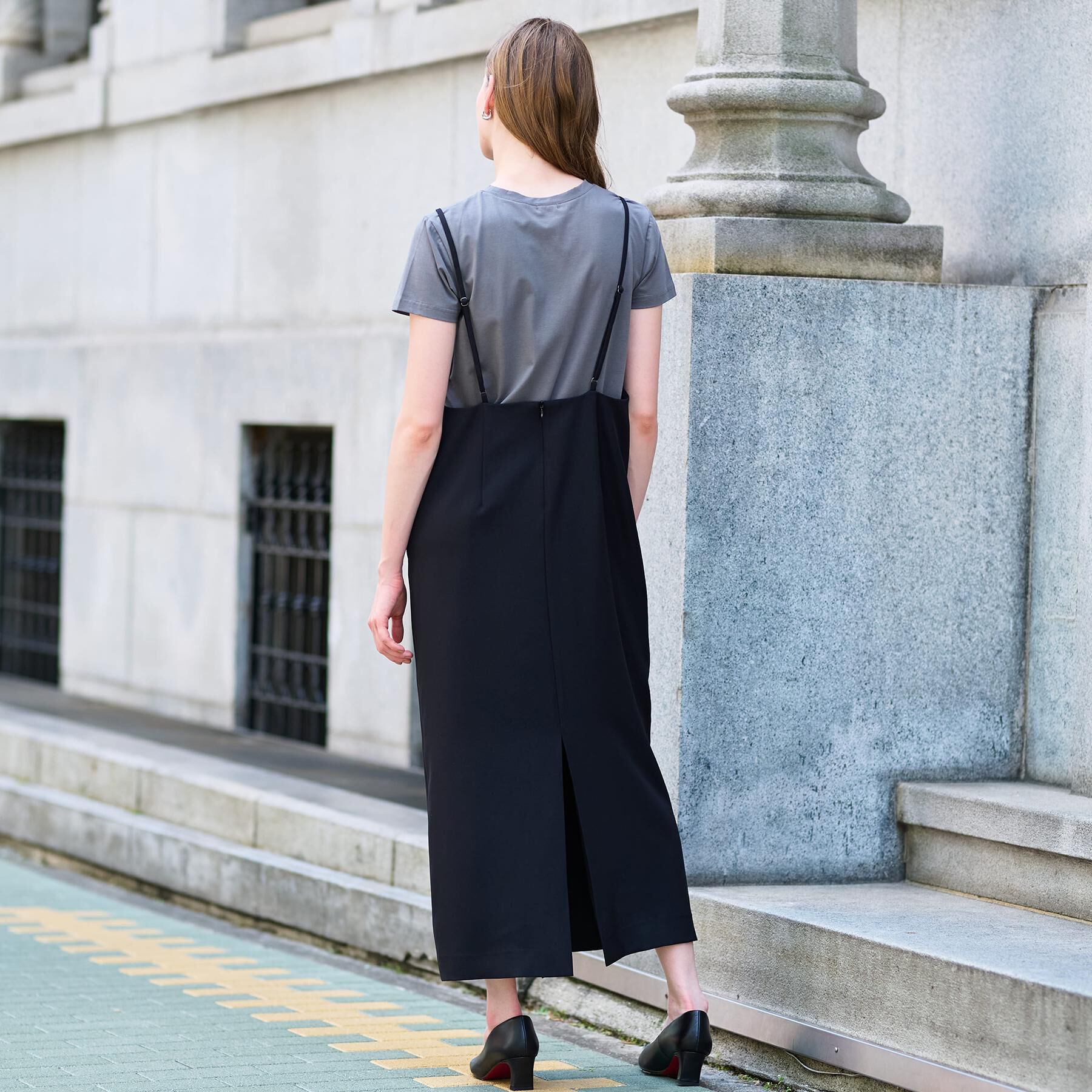 DRESSTERIOR「【美人百花/モデル美香着用】コンフォートアイラインキャミワンピース」|ワンピース|