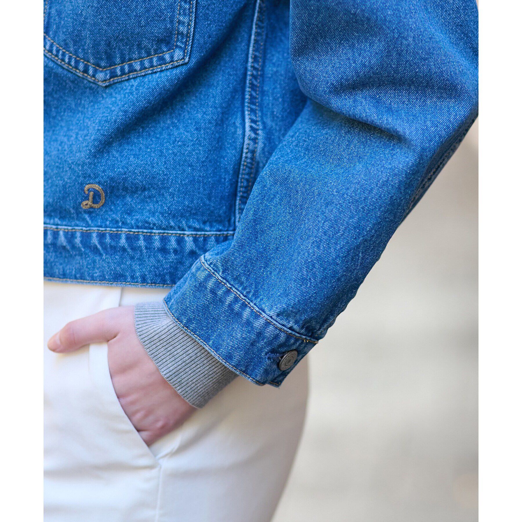 DRESSTERIOR「ヴィンテージバンドカラーGジャン」|デニムジャケット|