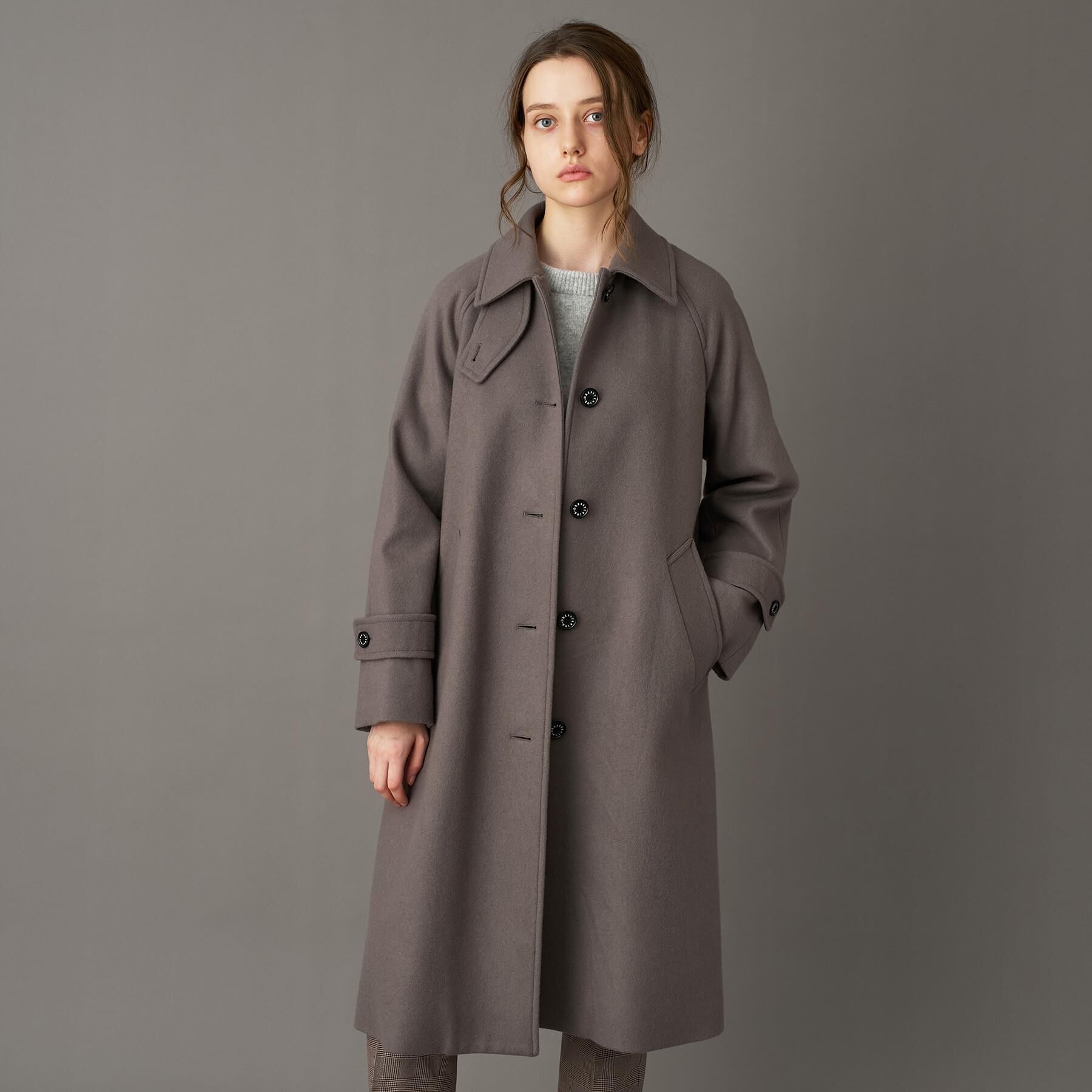 DRESSTERIOR「Super110sウールステンカラーコート」|ステンカラーコート|