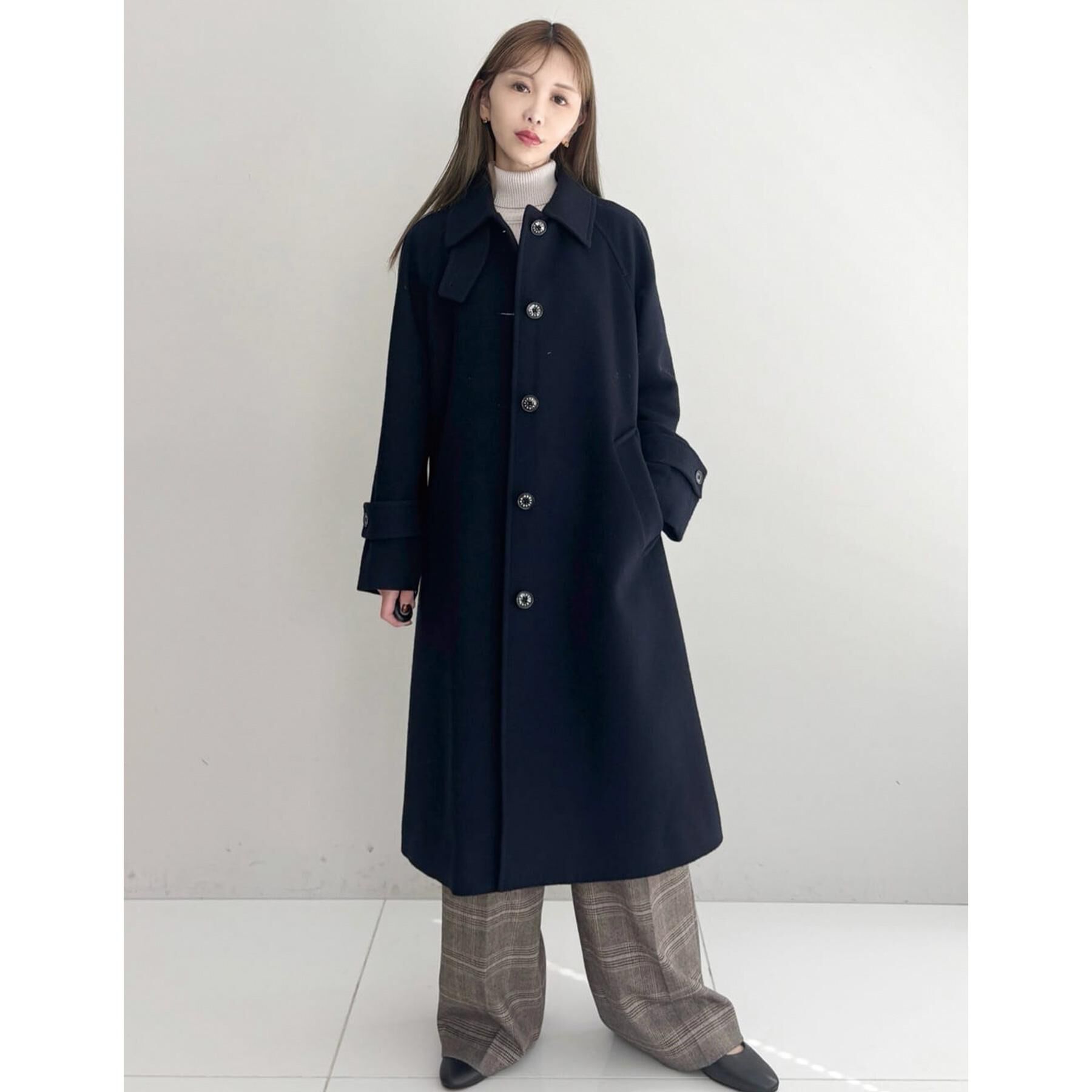 DRESSTERIOR「Super110sウールステンカラーコート」|ステンカラーコート|