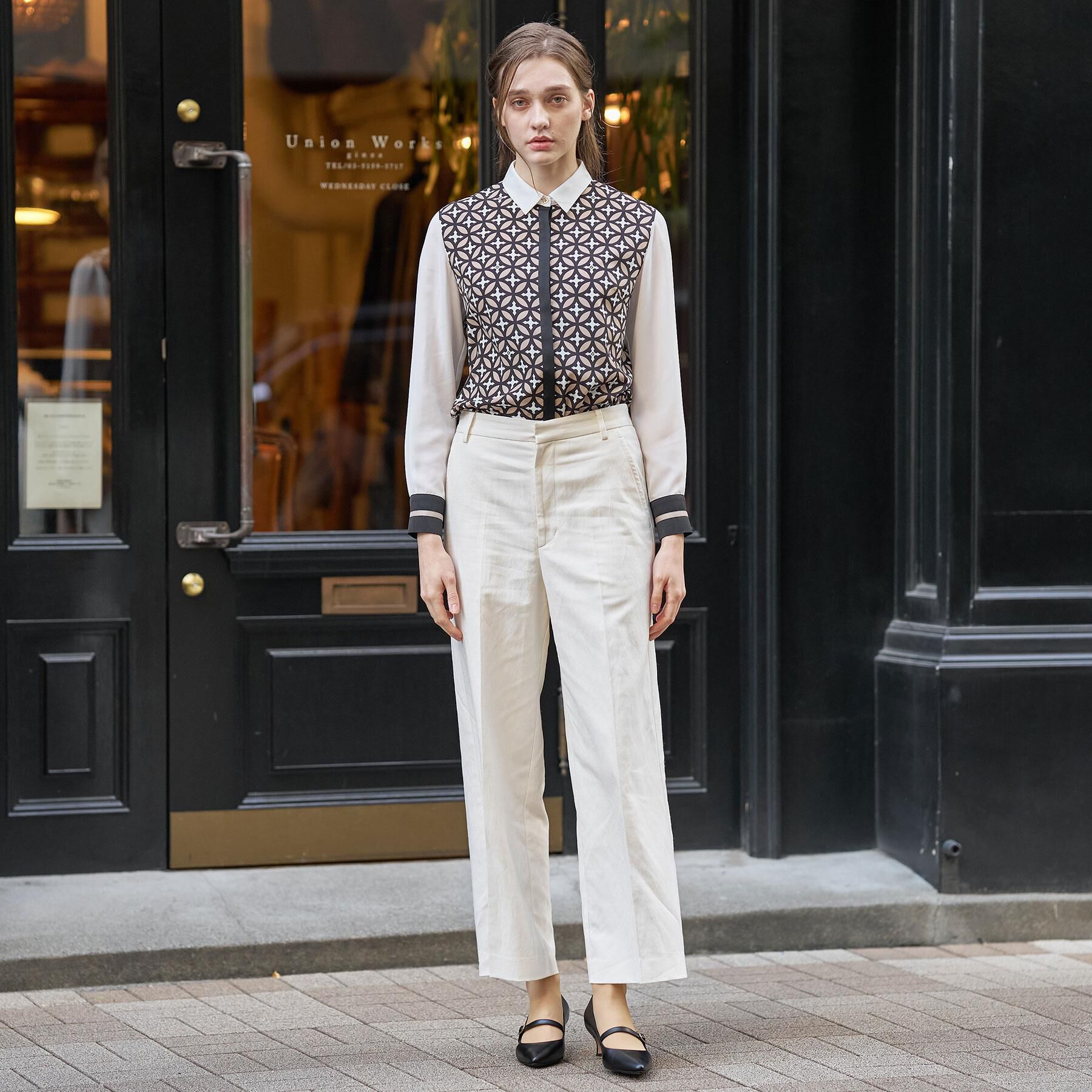 DRESSTERIOR「【セットアップ可/ウォッシャブル】リネンブレンドワイドパンツ」|その他|