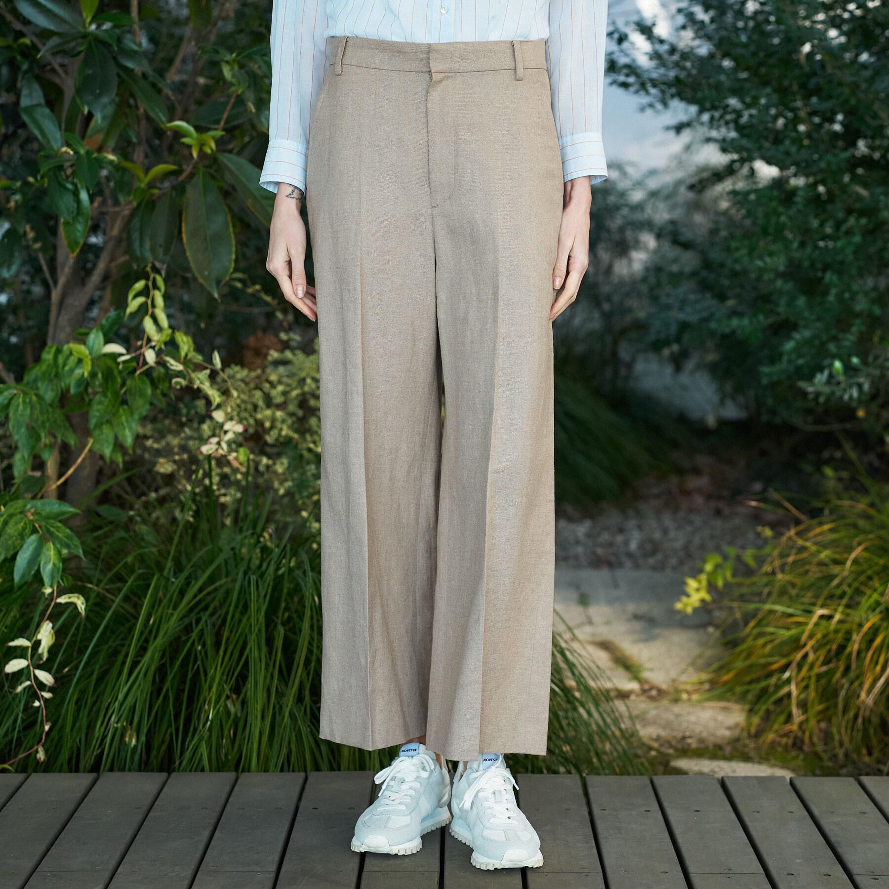 DRESSTERIOR「【セットアップ可/ウォッシャブル】リネンブレンドワイドパンツ」|その他|