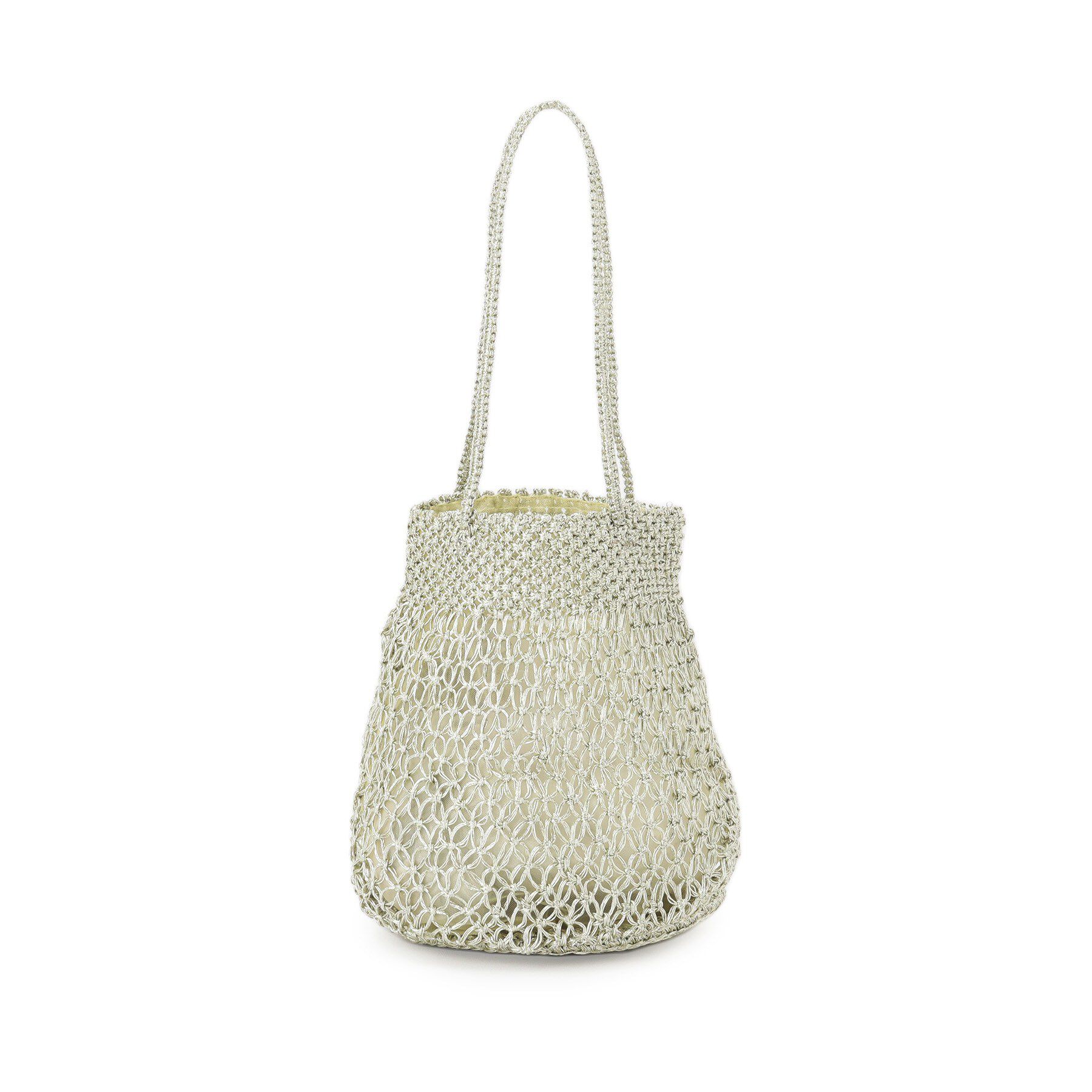 DRESSTERIOR「ne Quittez pas（ヌキテパ）METALLIC MACRAME TOTE」|トートバッグ|
