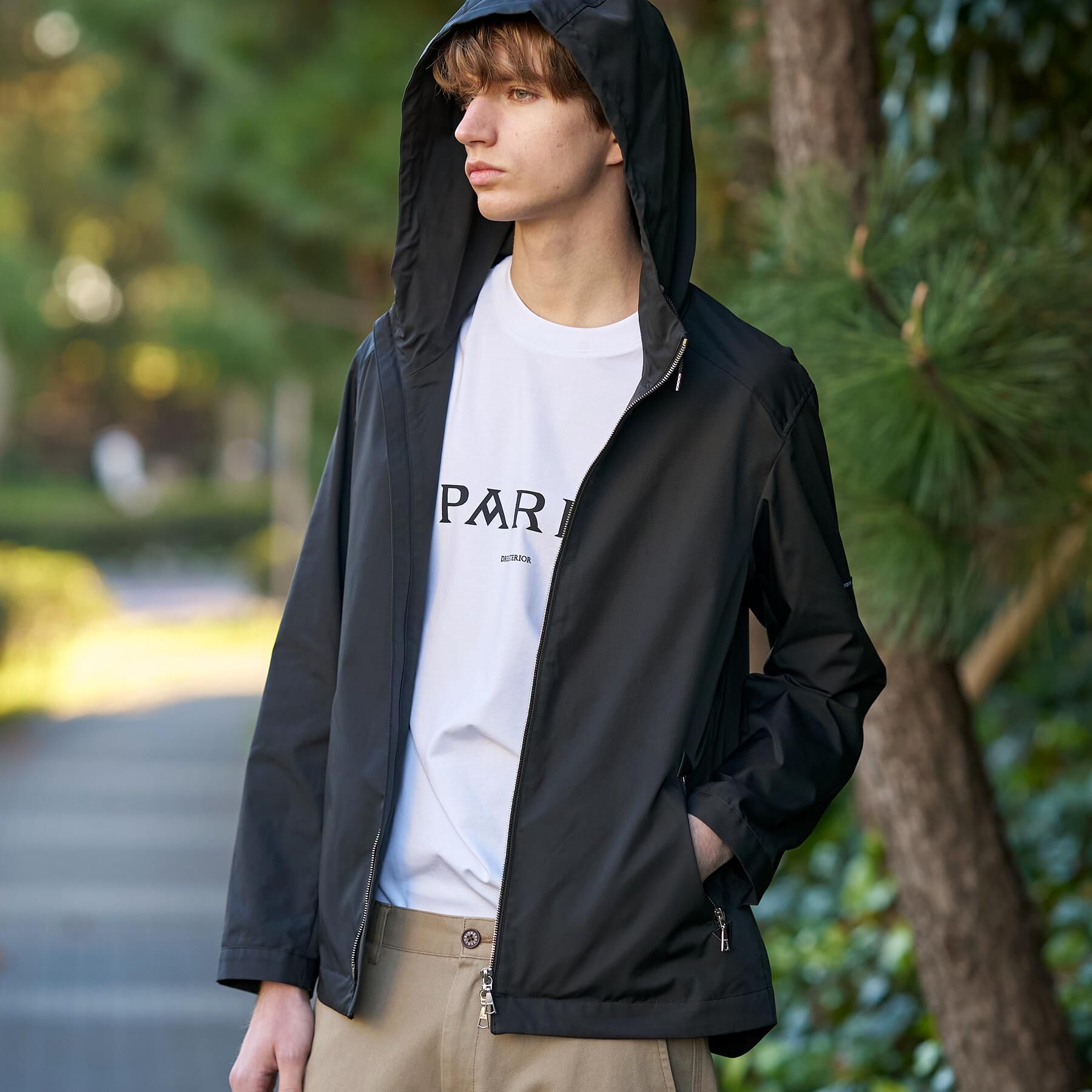 DRESSTERIOR「【撥水/透湿素材/ウォッシャブル】LIMONTA ハイスペックパーカー」|ブルゾン・スタジャン|