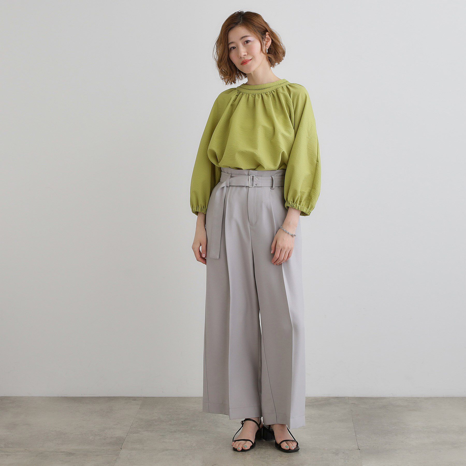 grove「2WAYサッカースモックブラウス」|シャツ・ブラウス|