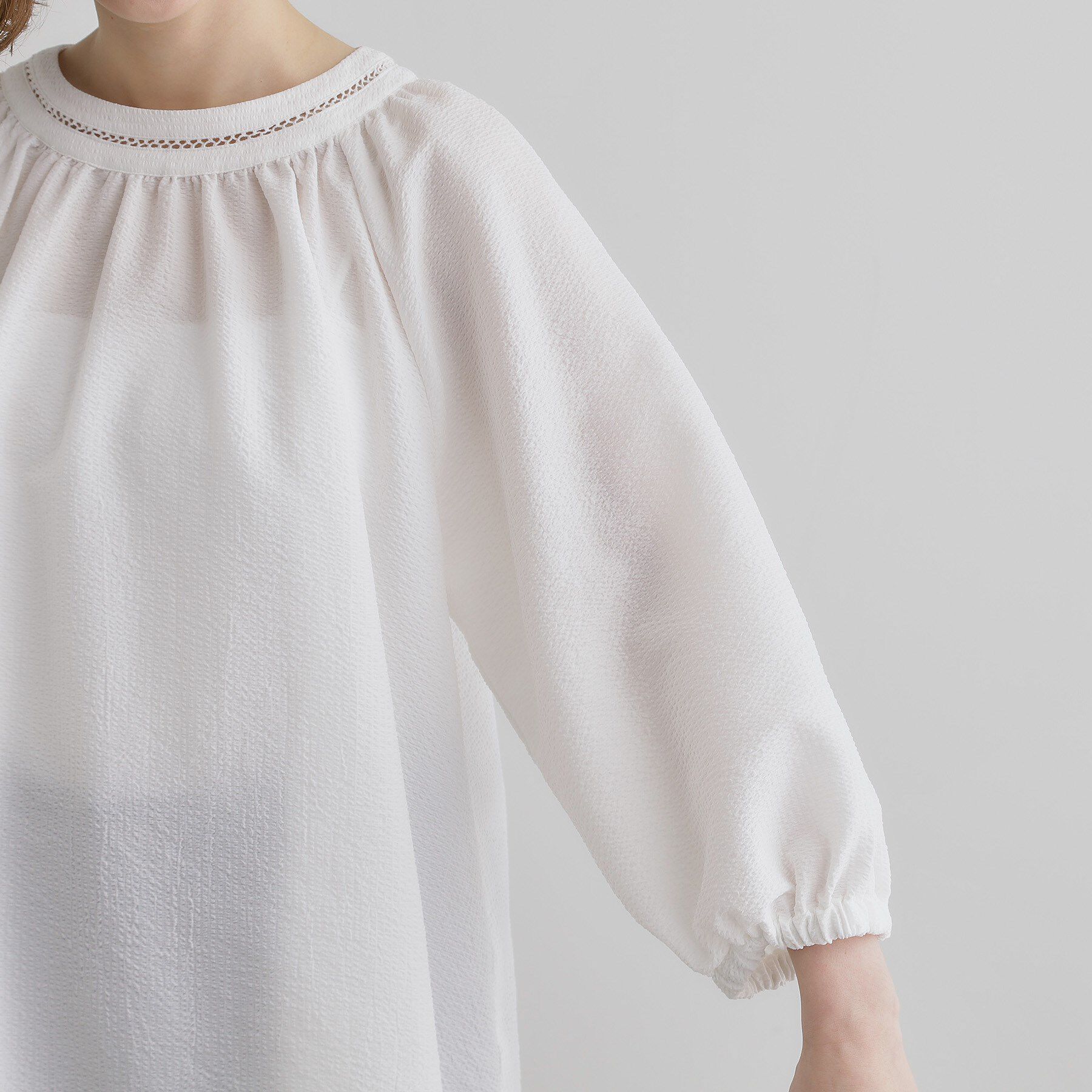 grove「2WAYサッカースモックブラウス」|シャツ・ブラウス|