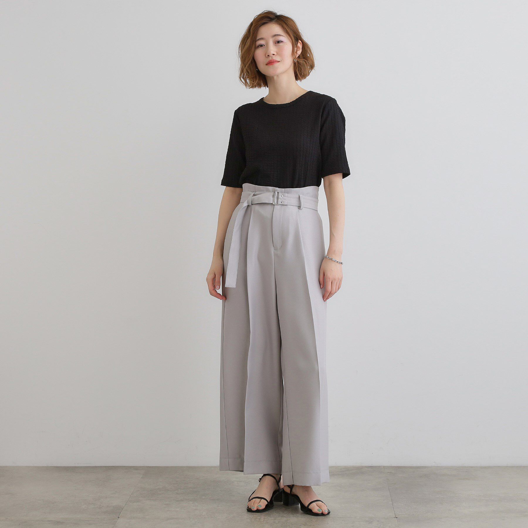 grove「ジャカードハーフスリーブプルオーバー」|Tシャツ・カットソー|