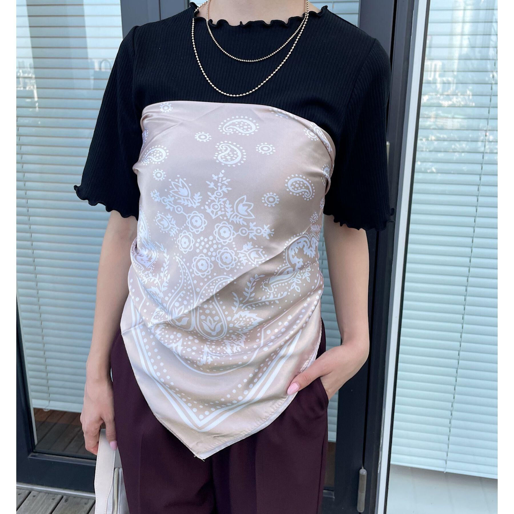 grove「大判プリントスカーフ」|バンダナ・スカーフ|