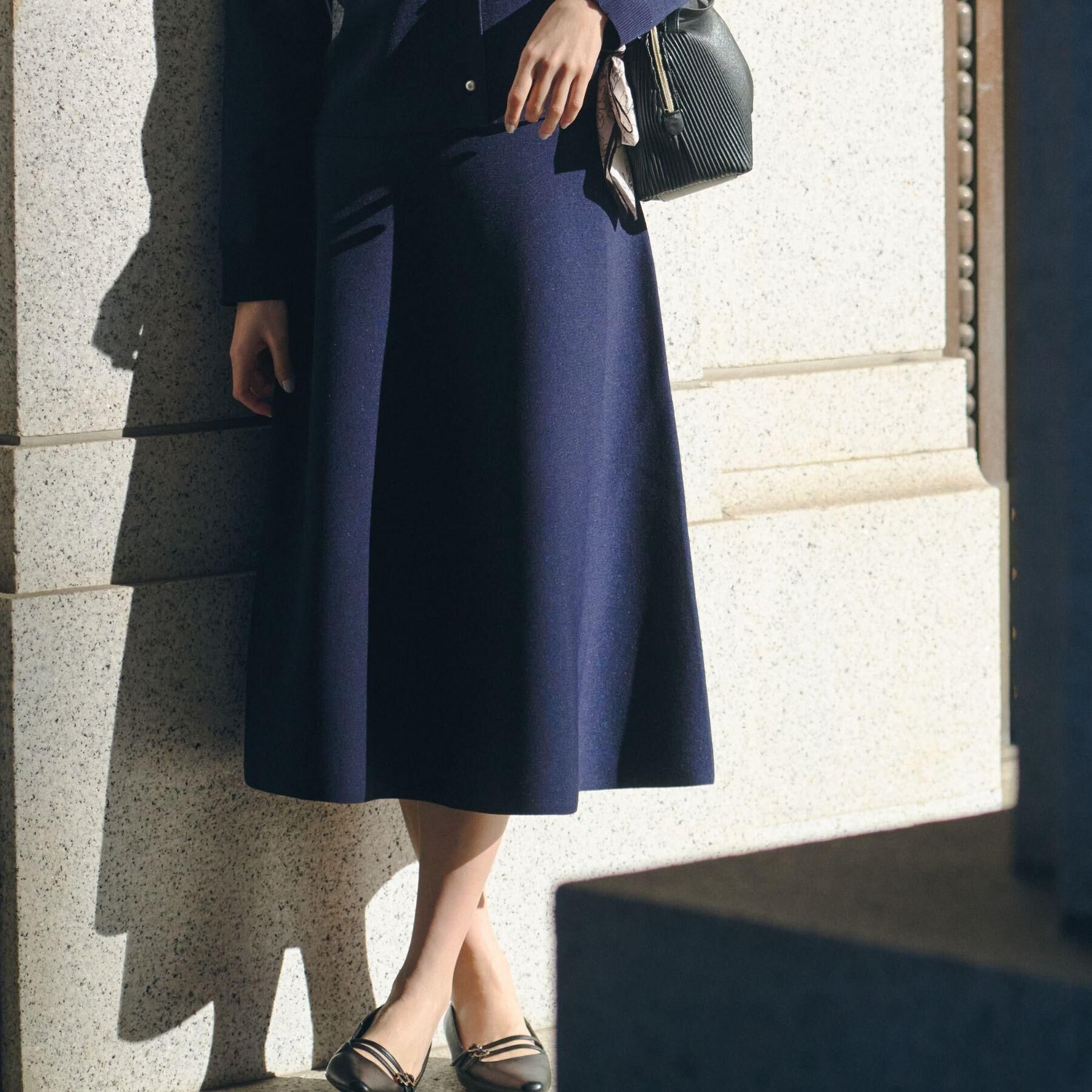 grove「【SETUP対応】ニットフレアスカート」|スカート|