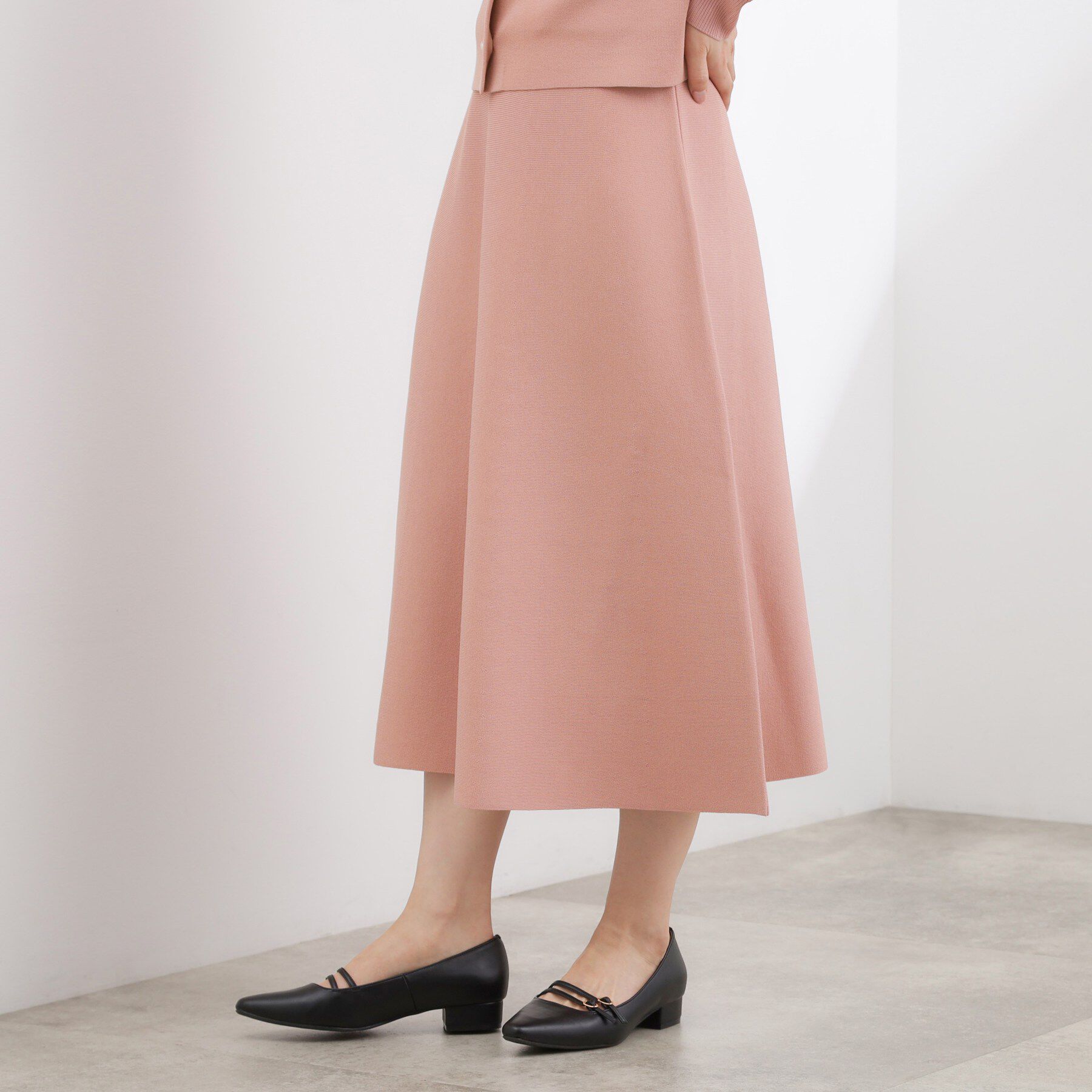 grove「【SETUP対応】ニットフレアスカート」|スカート|ピンク(071)