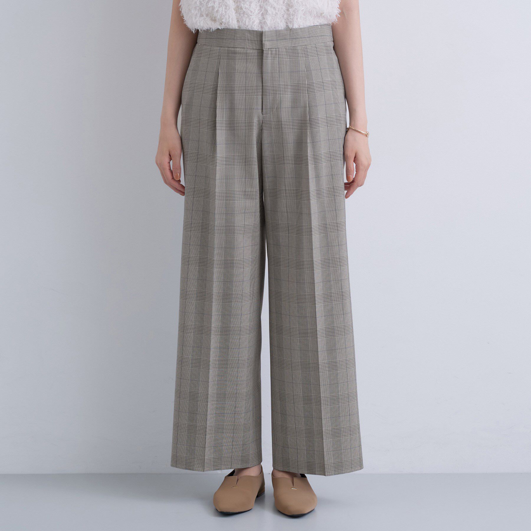 INDIVI「【褒められパンツ】ワンタックワイドパンツ」|その他|