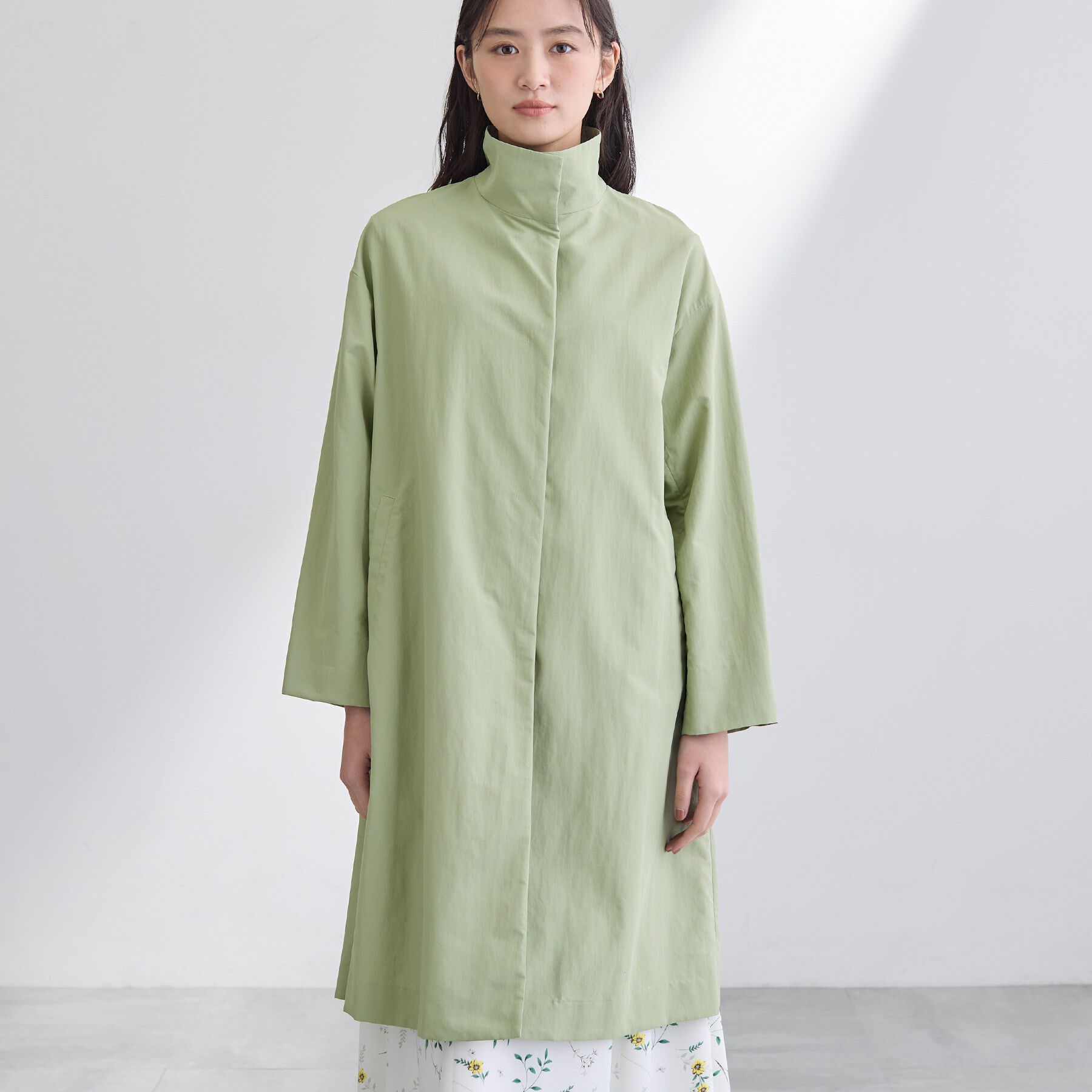 INDIVI「【撥水／軽量】ミニマル スタンドカラーコート」|その他|