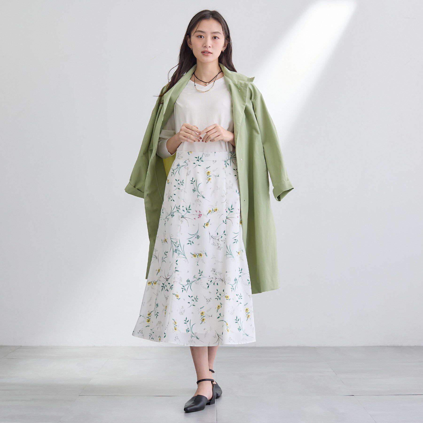 INDIVI「【撥水／軽量】ミニマル スタンドカラーコート」|その他|