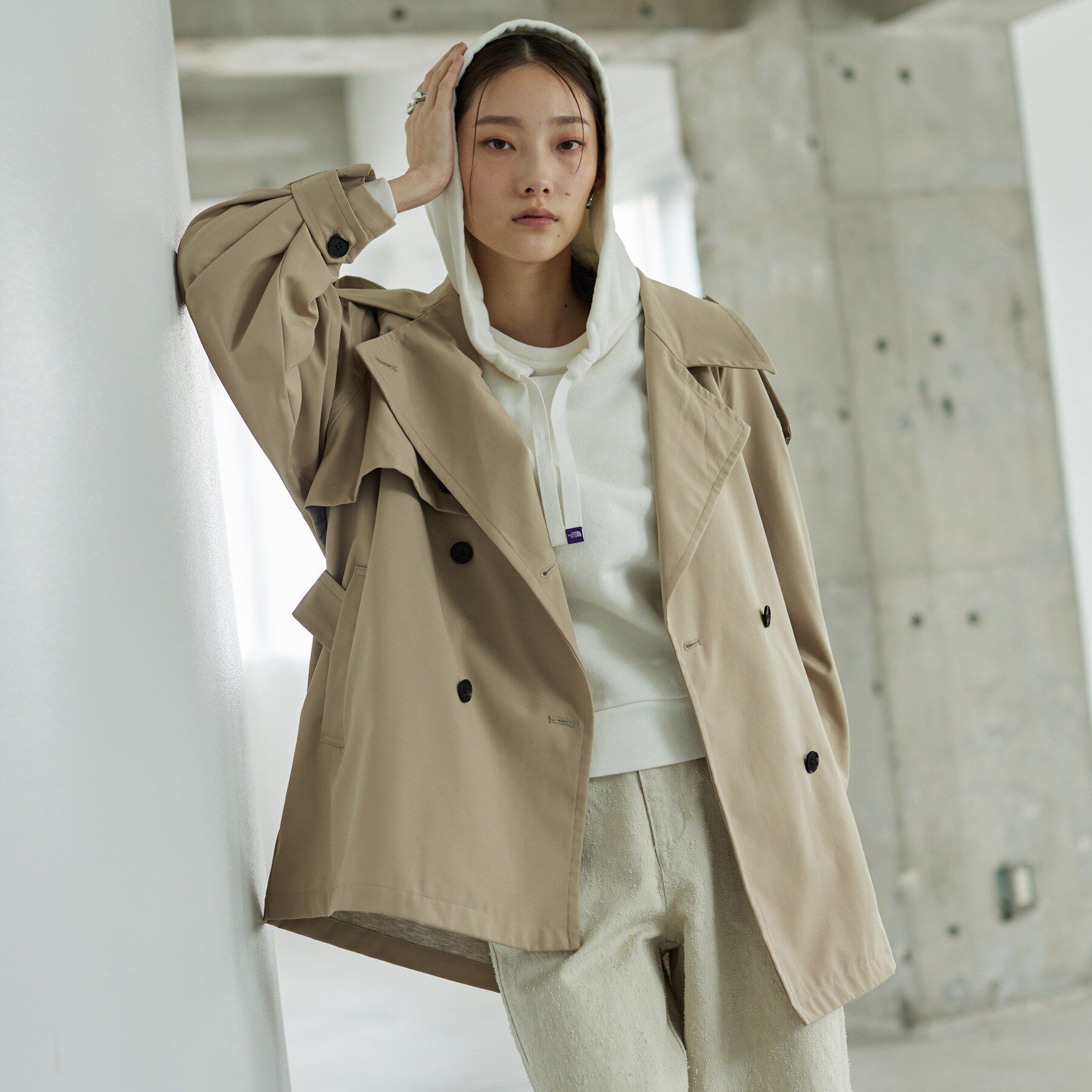 GALLEST「【撥水】ボンディングショートトレンチ」|トレンチコート|