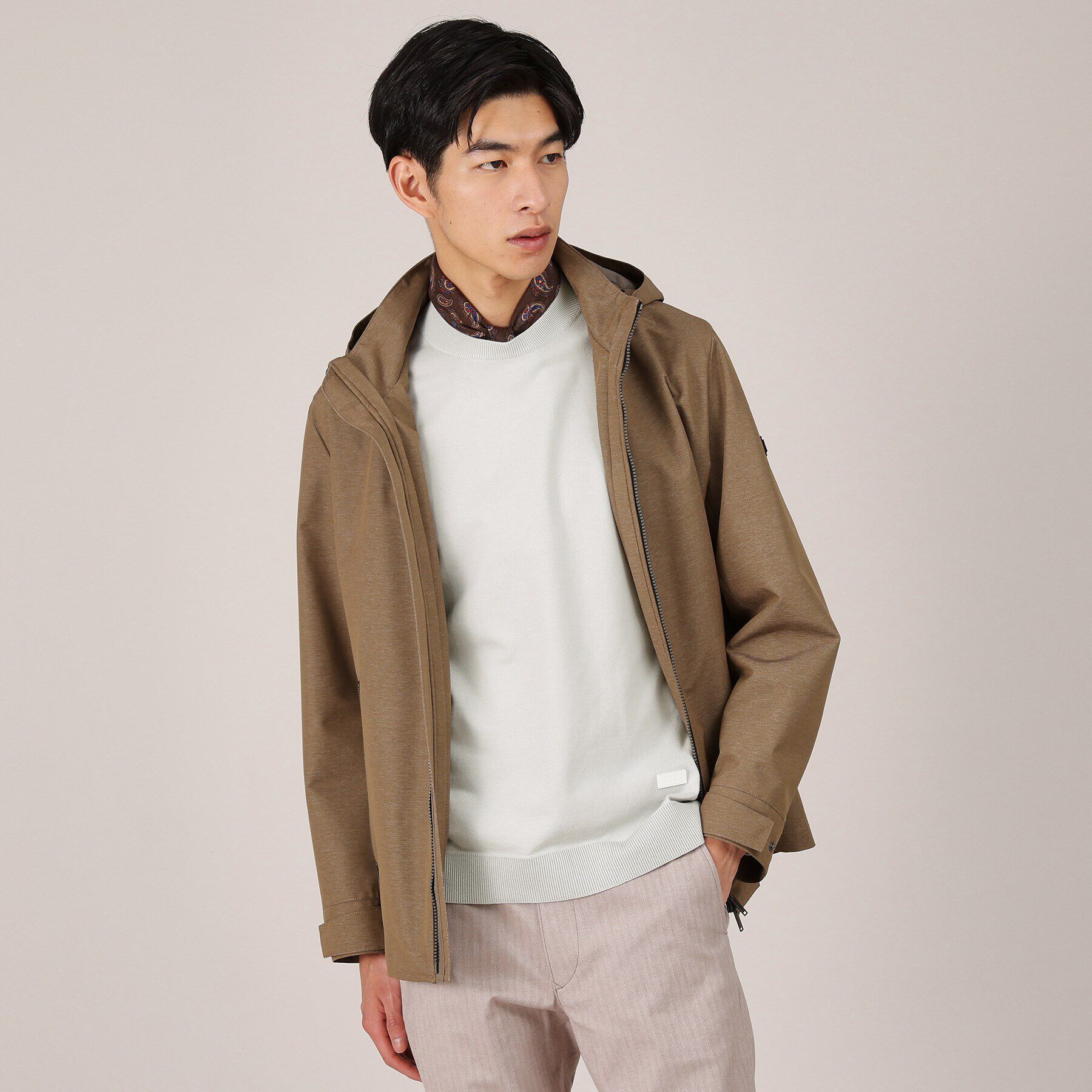 TAKEO KIKUCHI「【ジャケット対応】テーラードネック プルオーバー ニット」|ニット・セーター|