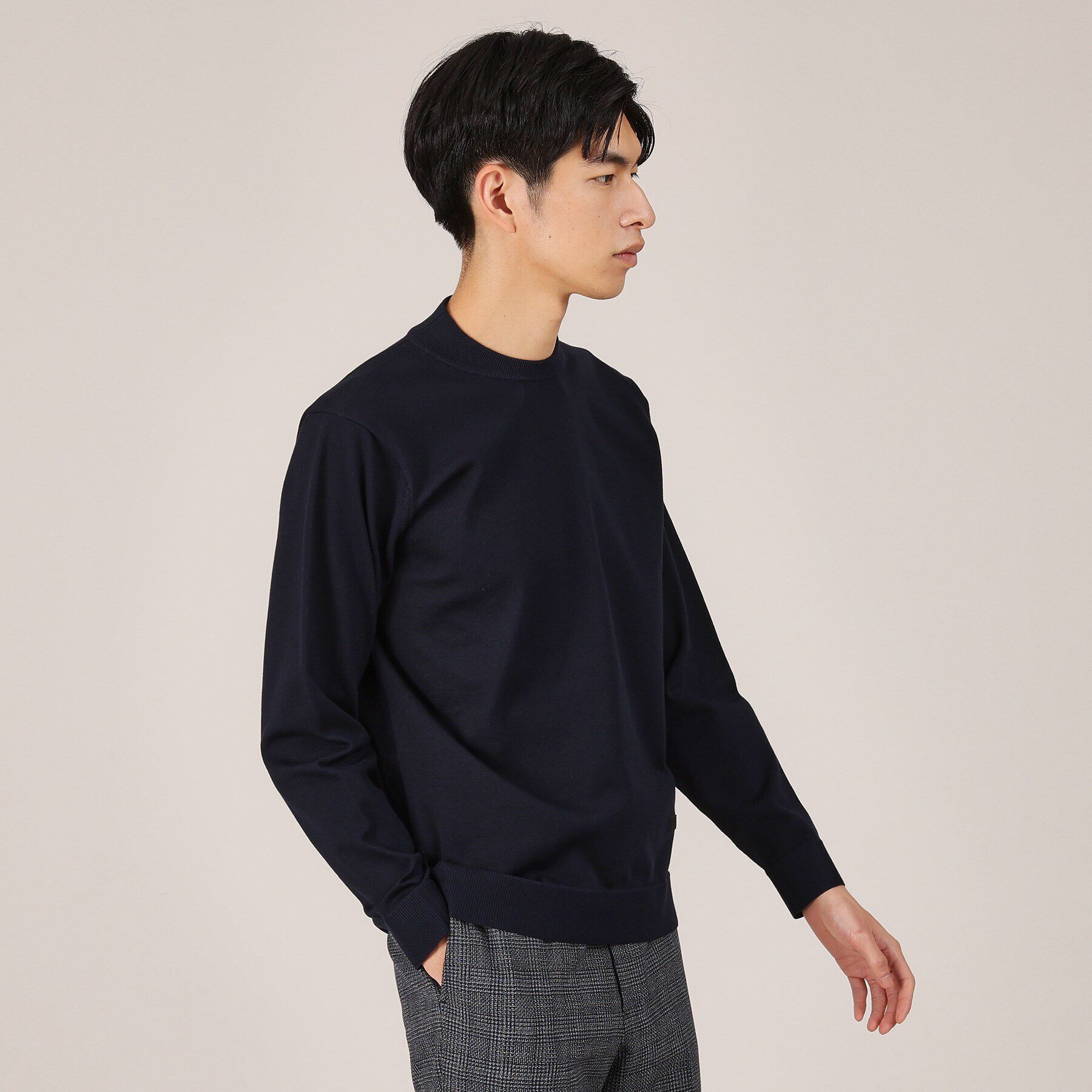 TAKEO KIKUCHI「【ジャケット対応】テーラードネック プルオーバー ニット」|ニット・セーター|