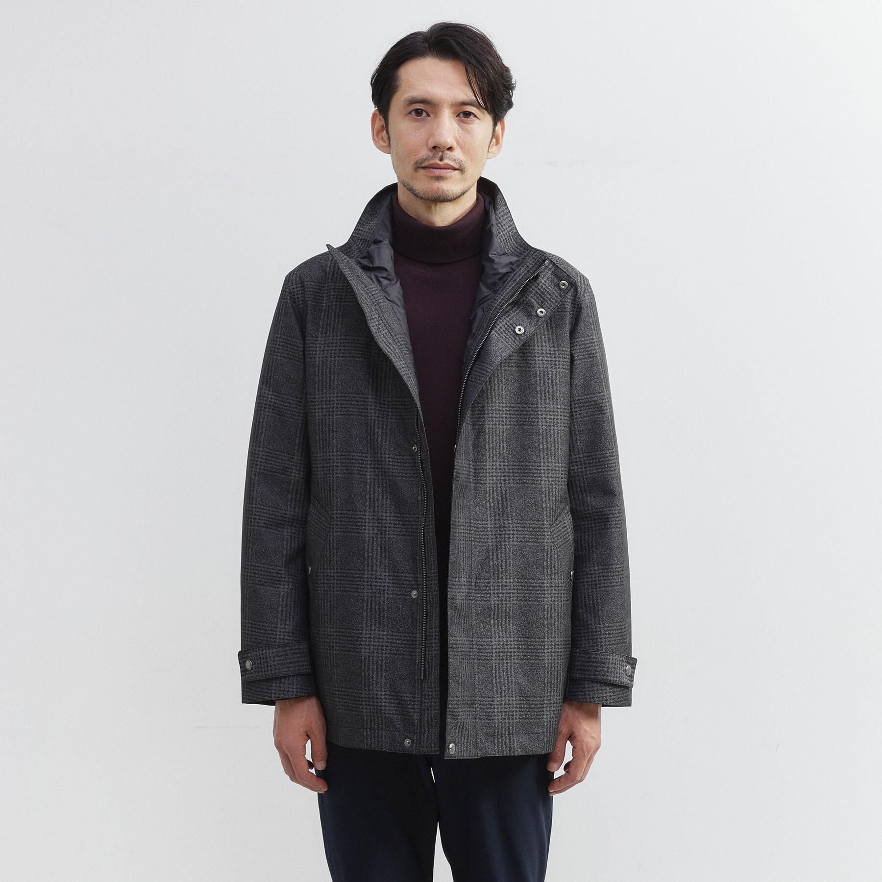 TAKEO KIKUCHI「【3WAY】グレンチェック ダウンライナー ブルゾン」|ブルゾン・スタジャン|