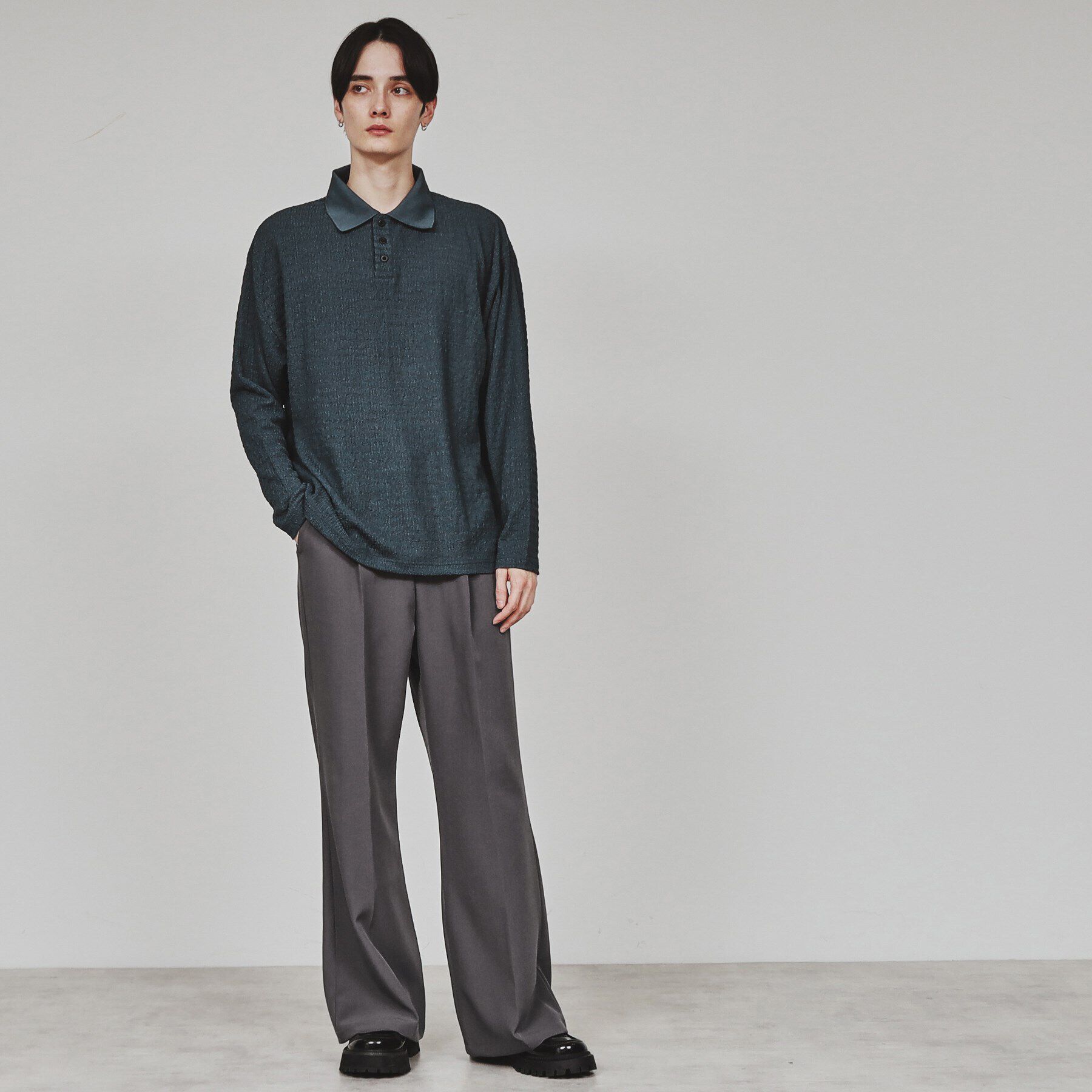 tk.TAKEO KIKUCHI「楊柳ポロシャツ」|ポロシャツ|