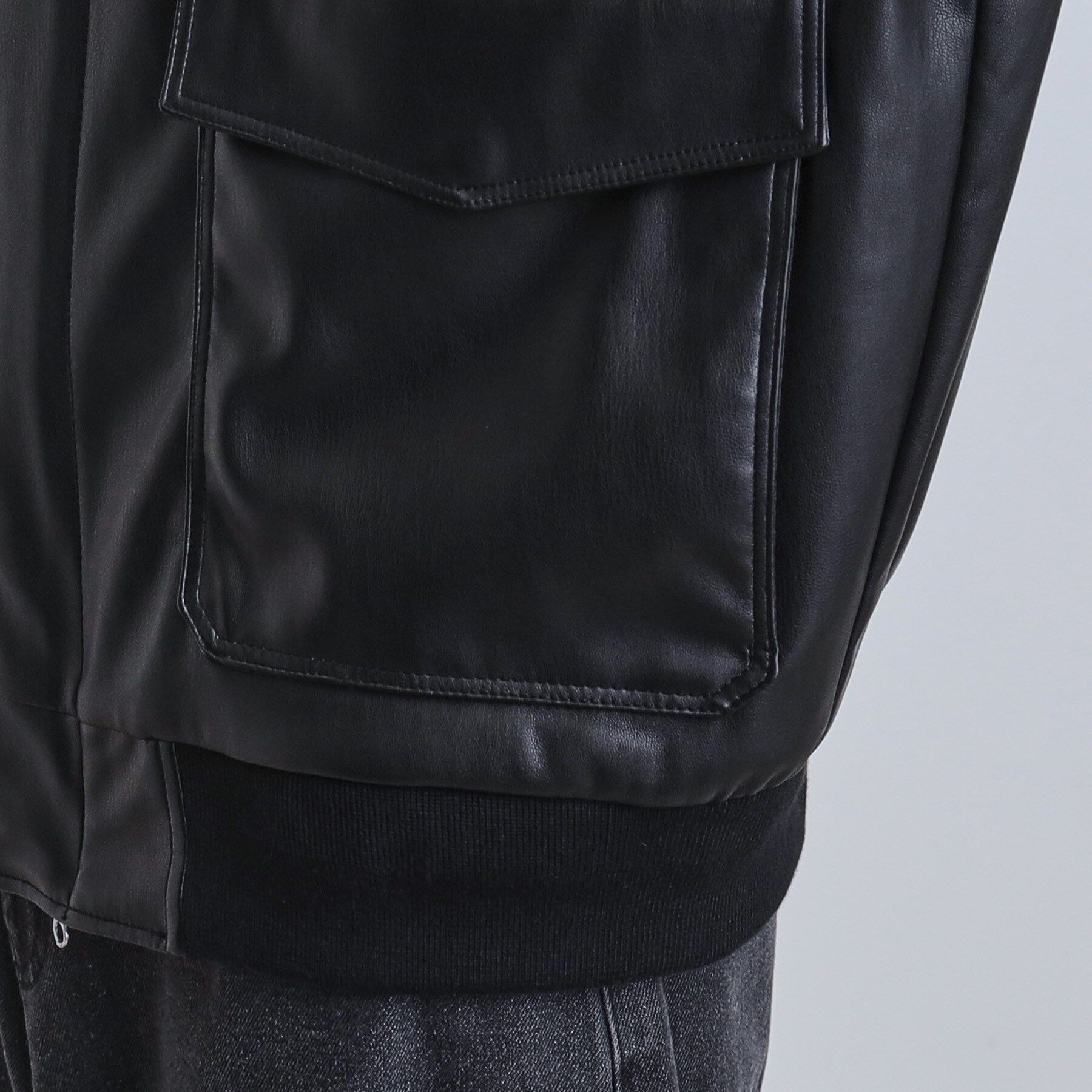 tk.TAKEO KIKUCHI「A－2シンセティックレザーブルゾン」|ブルゾン・スタジャン|