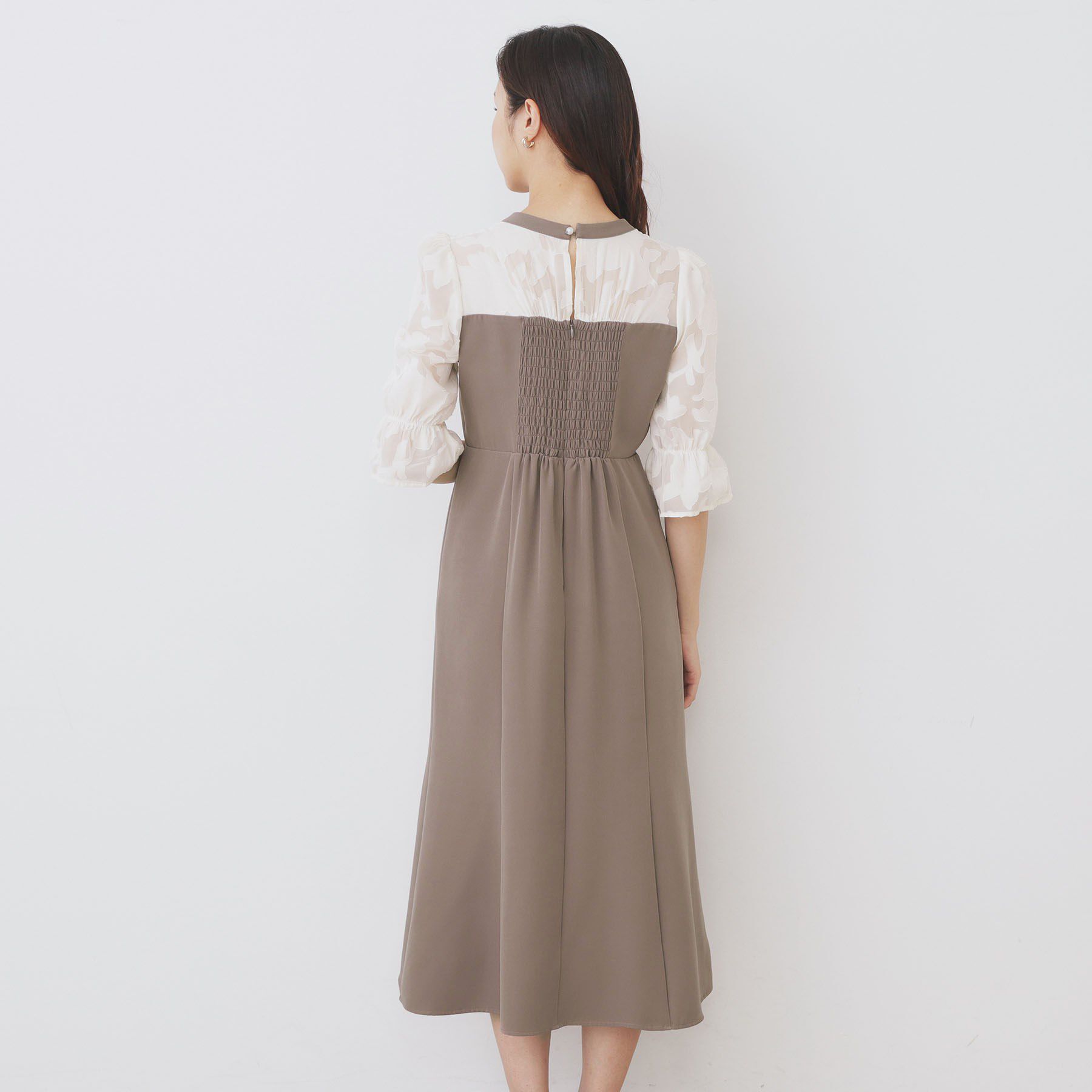 index「ドッキングマーメイドフレアワンピース【洗濯機OK/イージーアイロン/防シワ】」|ワンピース|