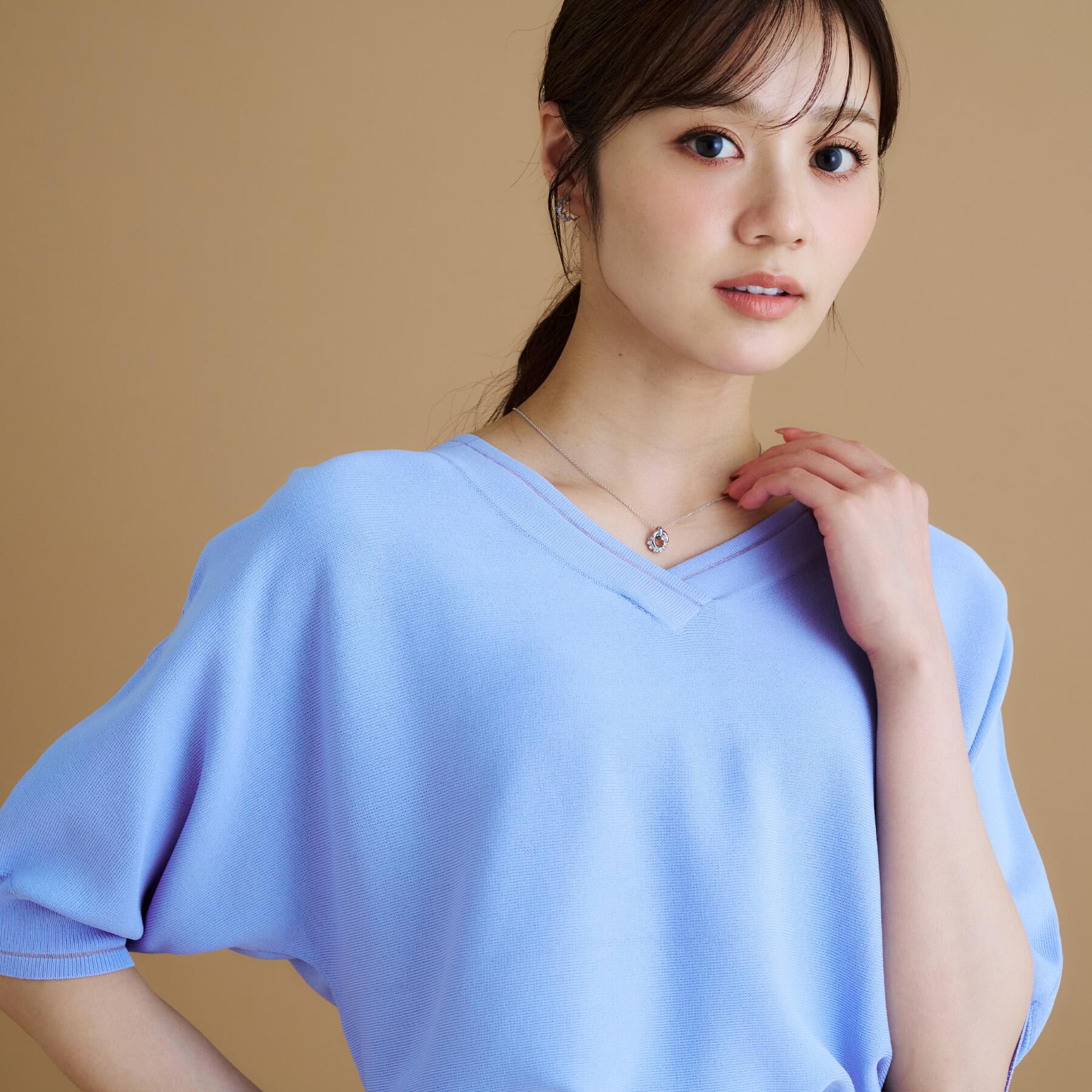 index「《5色展開》前後2WAY ドルマンスリーブニット【UVケア/抗ピル/洗濯機洗い可】」|ニット・セーター|