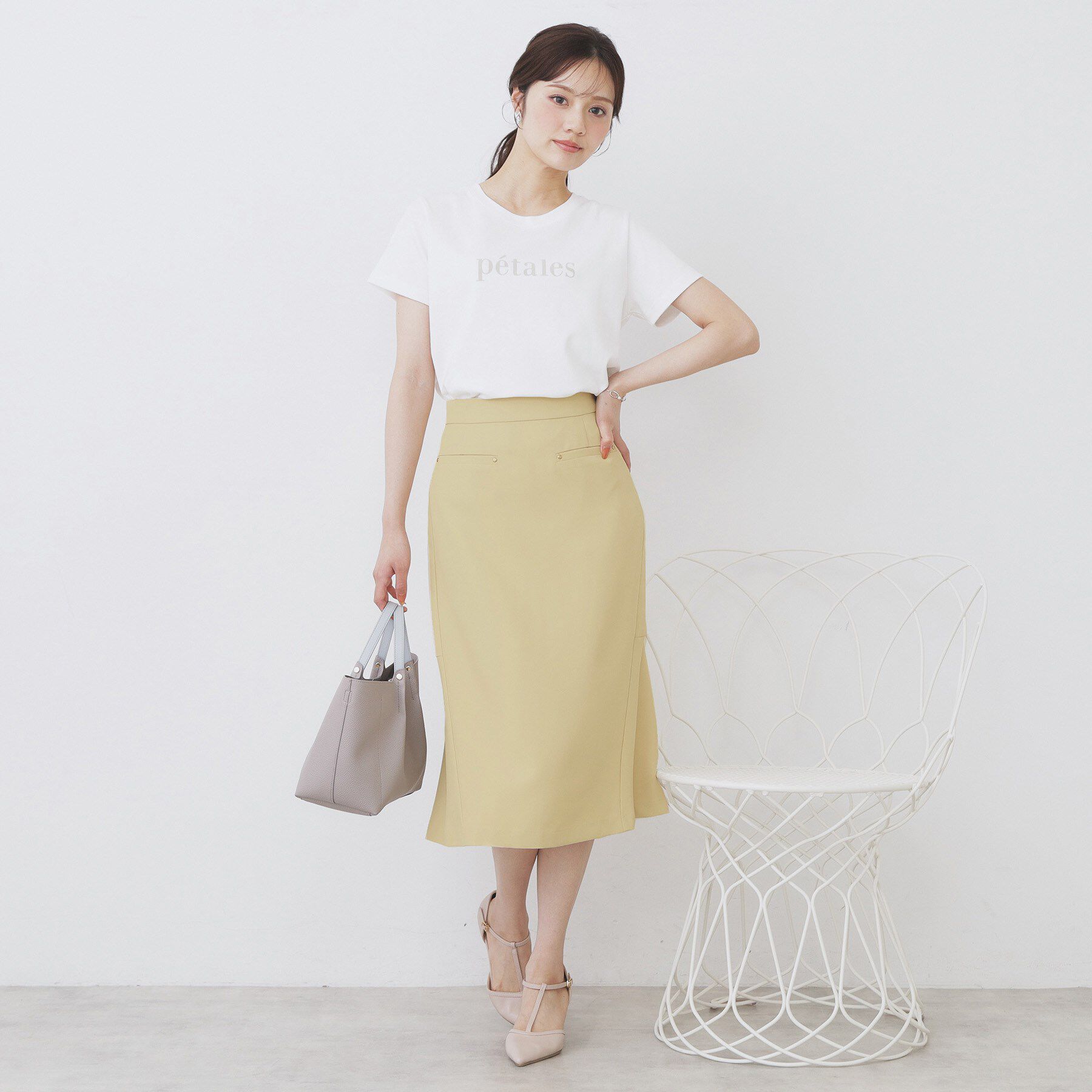 index「バックフレアマーメイドスカート【洗濯機洗い可/イージーアイロン】」|スカート|