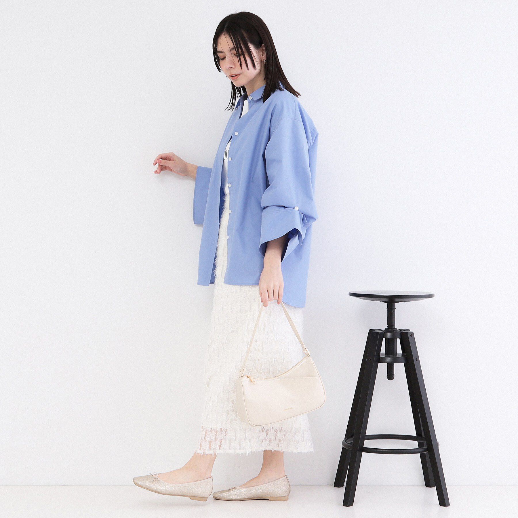 OPAQUE.CLIP「2WAY変形スリーブシャツ【洗濯機OK】」|シャツ・ブラウス|