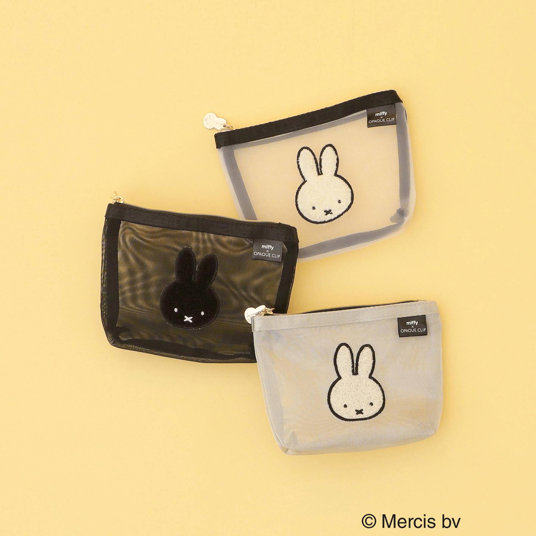 OPAQUE.CLIP「◆【miffy】さがら刺繍チュールメッシュポーチ」|ポーチ|