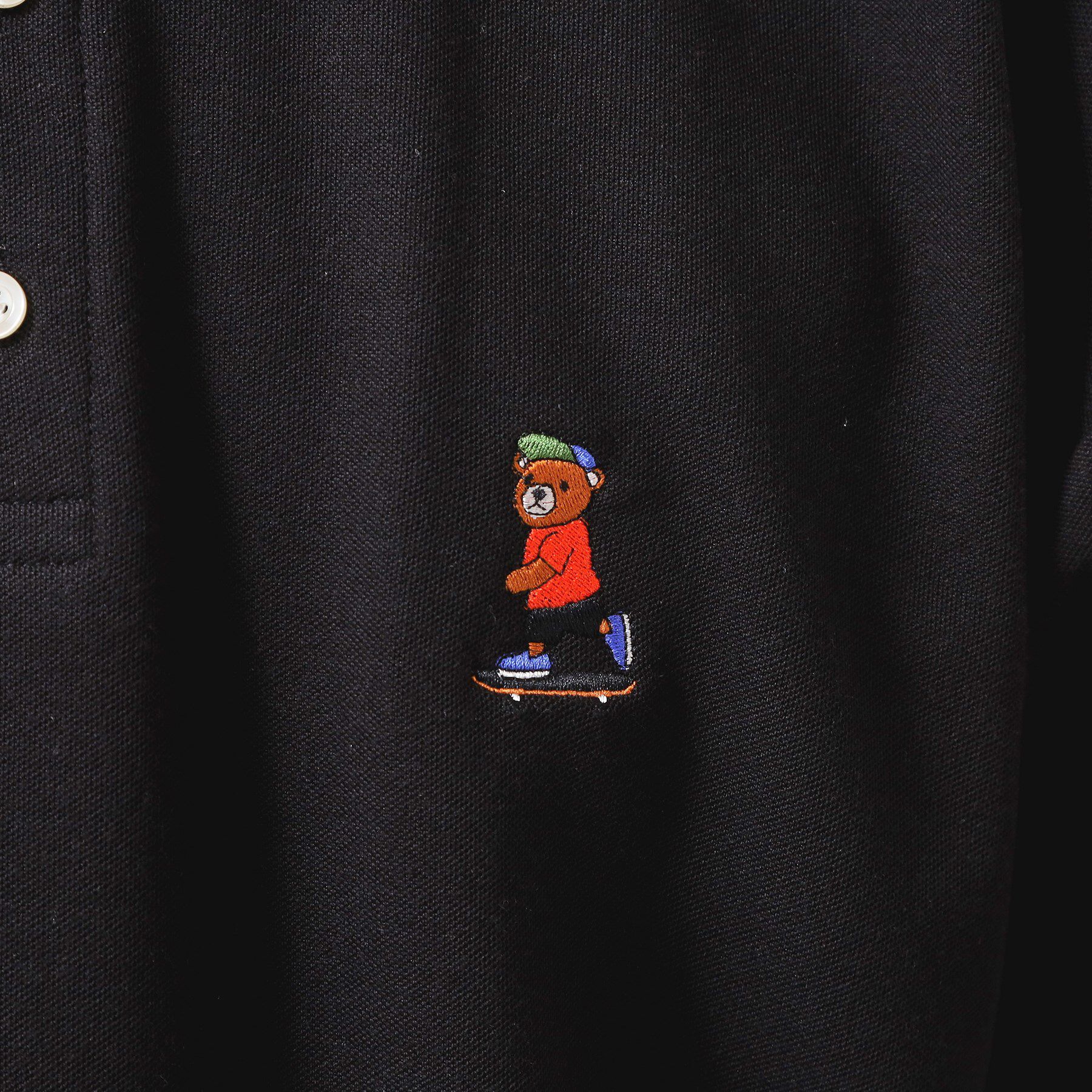 THE SHOP TK「アニマル刺繍半袖ポロシャツ　【洗濯機OK/ユニセックス】」|ポロシャツ|