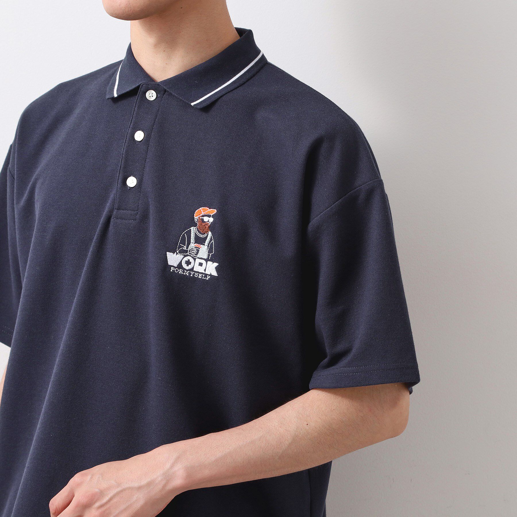 THE SHOP TK「サガラ刺繍半袖ポロシャツ　【洗濯機OK/ユニセックス】」|ポロシャツ|