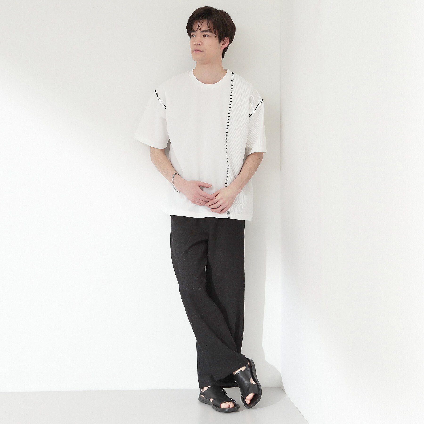 THE SHOP TK「ハンドステッチ 半袖Tシャツ 洗濯機OK」|Tシャツ・カットソー|