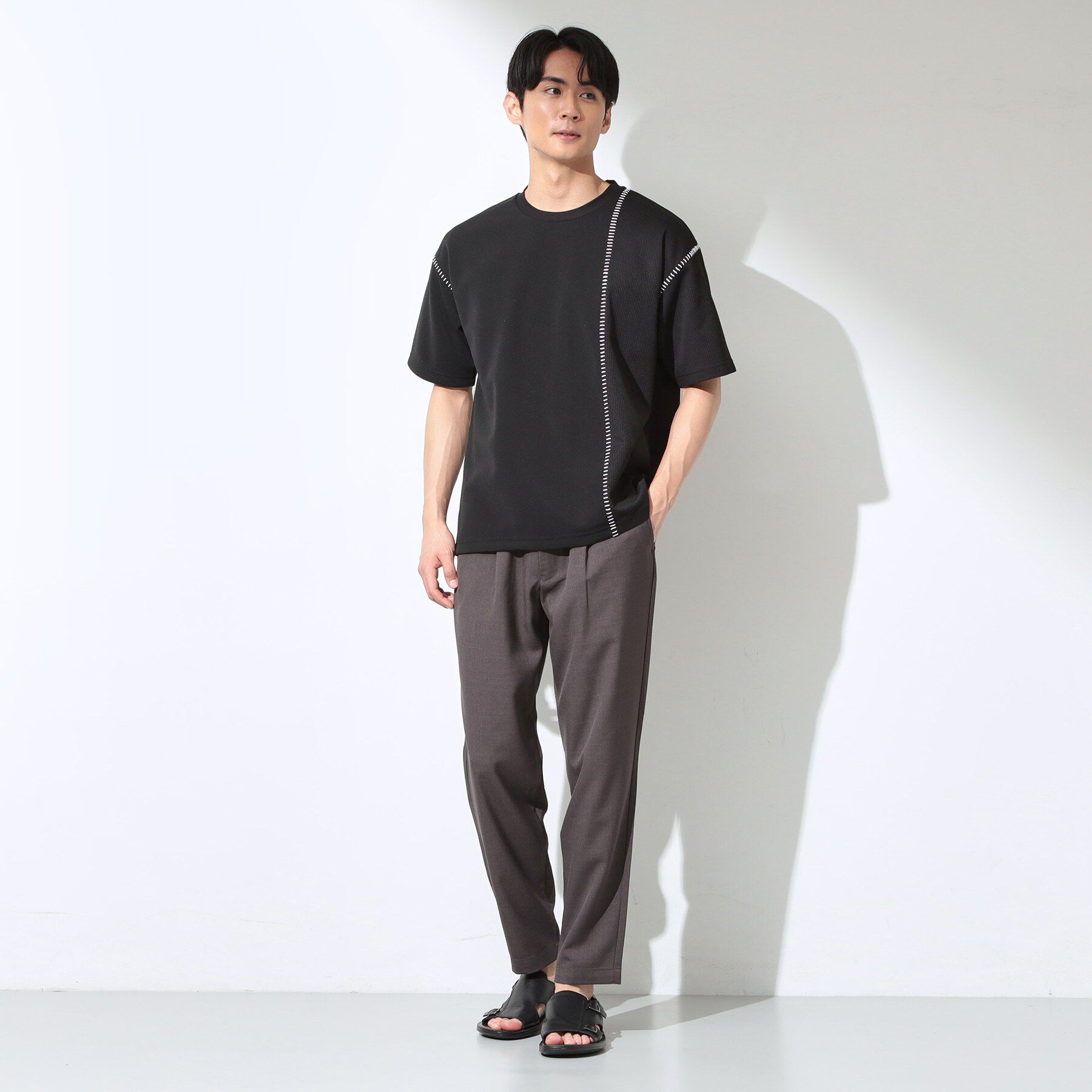 THE SHOP TK「ハンドステッチ 半袖Tシャツ 洗濯機OK」|Tシャツ・カットソー|