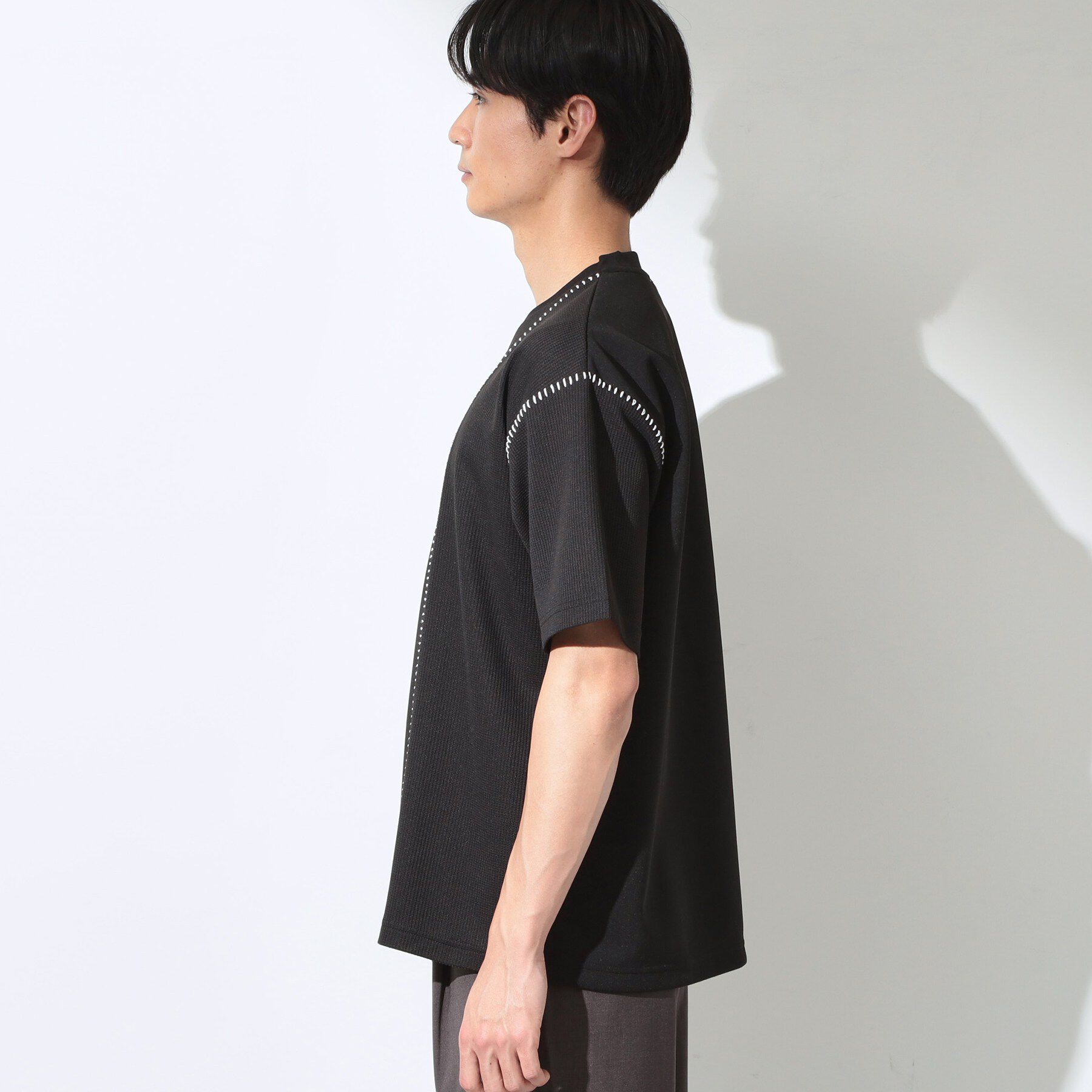 THE SHOP TK「ハンドステッチ 半袖Tシャツ 洗濯機OK」|Tシャツ・カットソー|