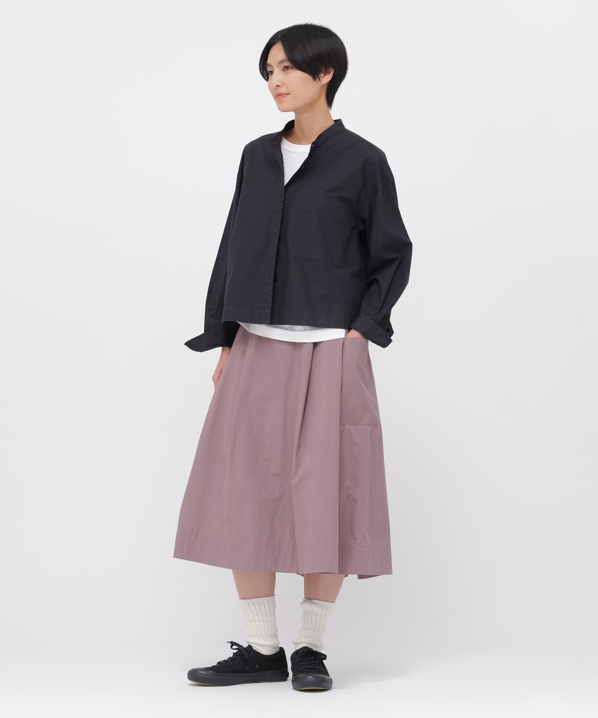 MHL.「WASHED COTTON POPLIN SKIRT」|スカート|ROSE2