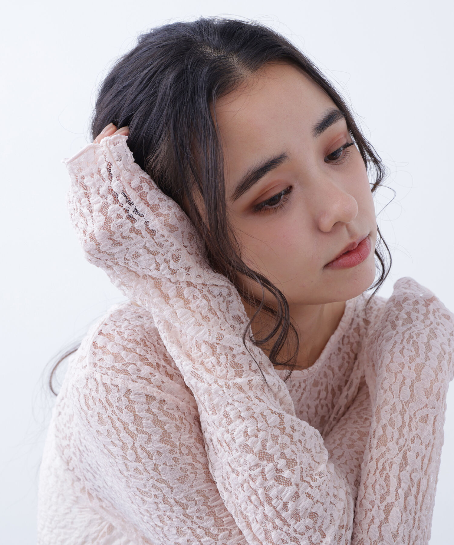  「〈N.〉 レースカットソー」|Tシャツ・カットソー|ピンク