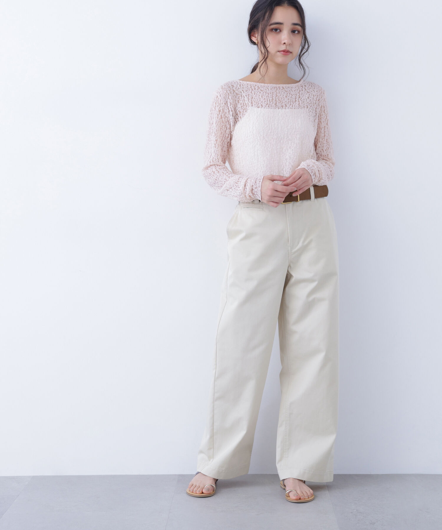  「〈N.〉 レースカットソー」|Tシャツ・カットソー|