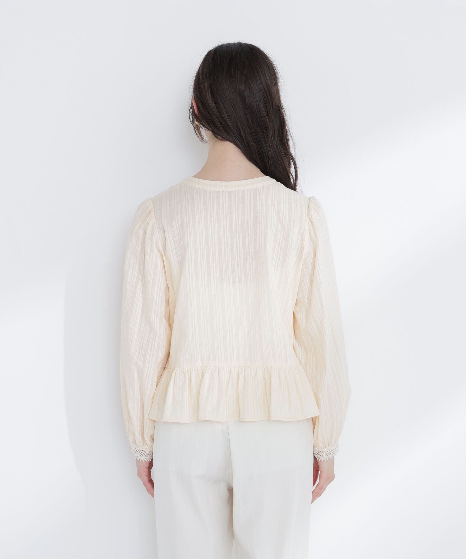  「レースカフスブラウス」|シャツ・ブラウス|