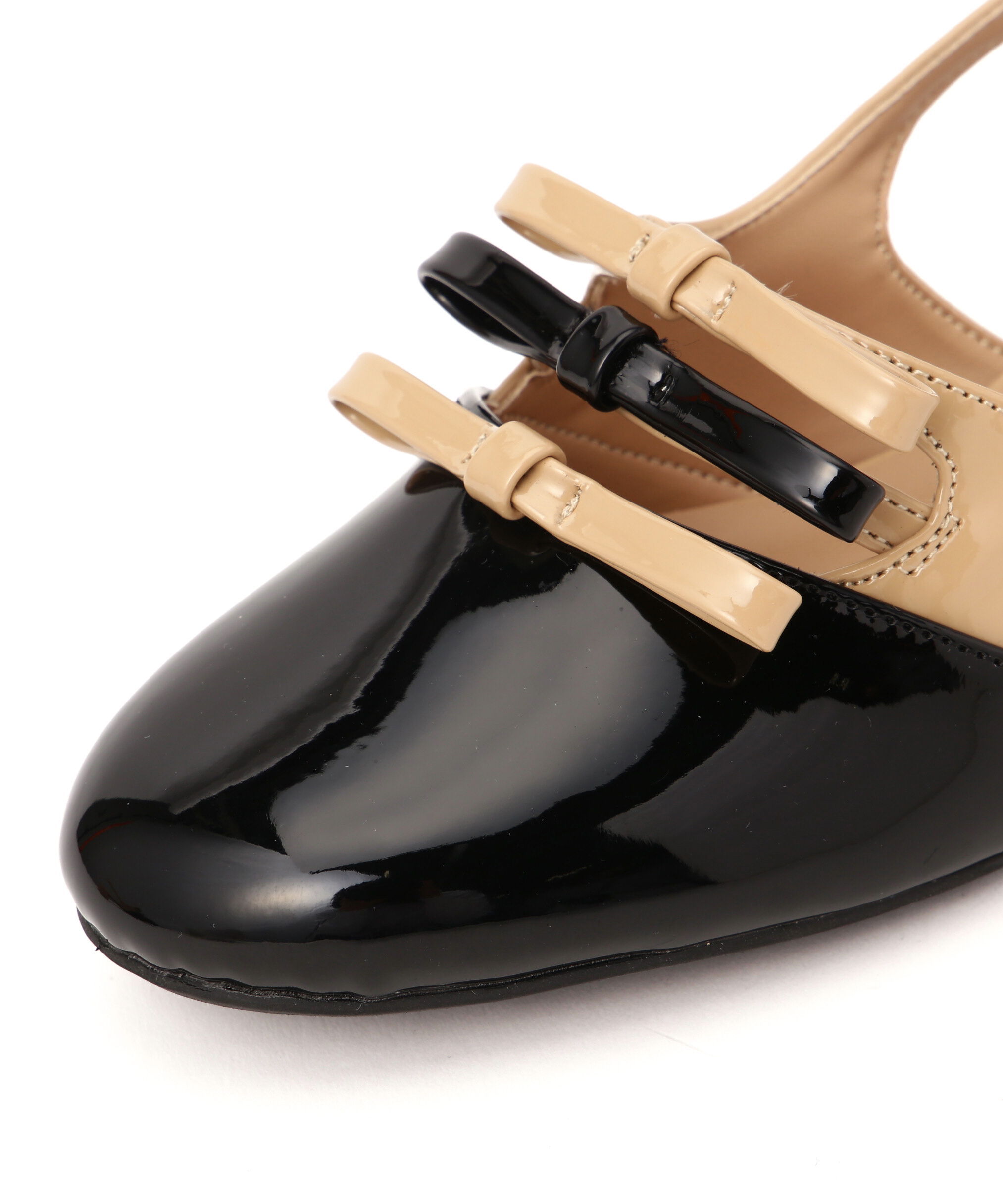  「バイカラーリボンパンプス」|その他|