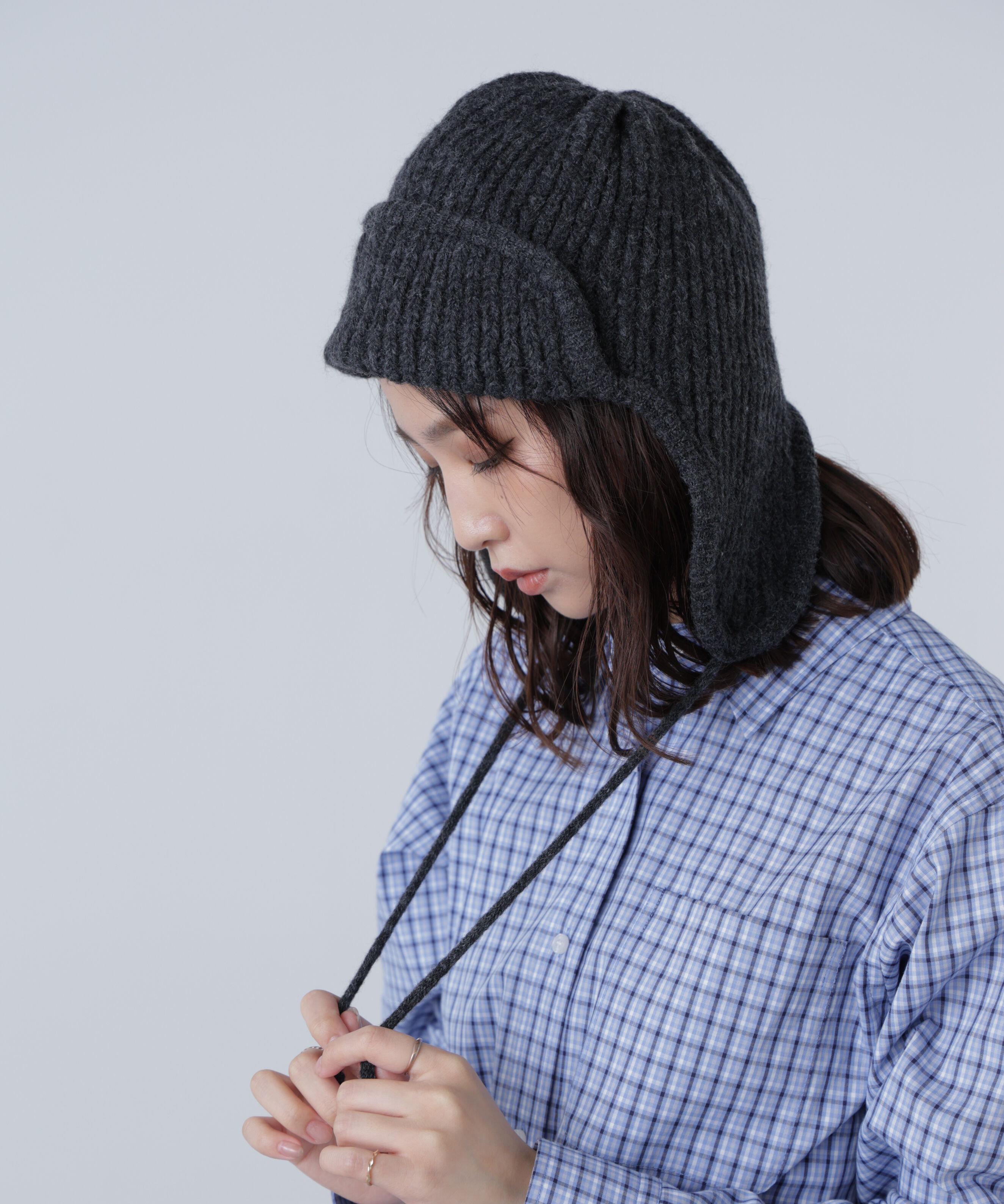  「リブニットフライト帽」|ソックス|