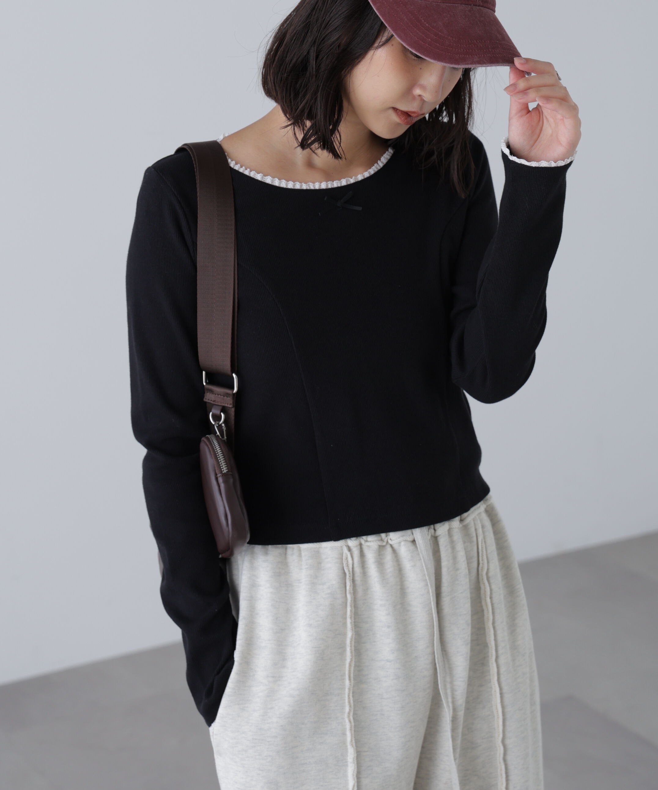  「コンパクトフリルカットソー」|Tシャツ・カットソー|