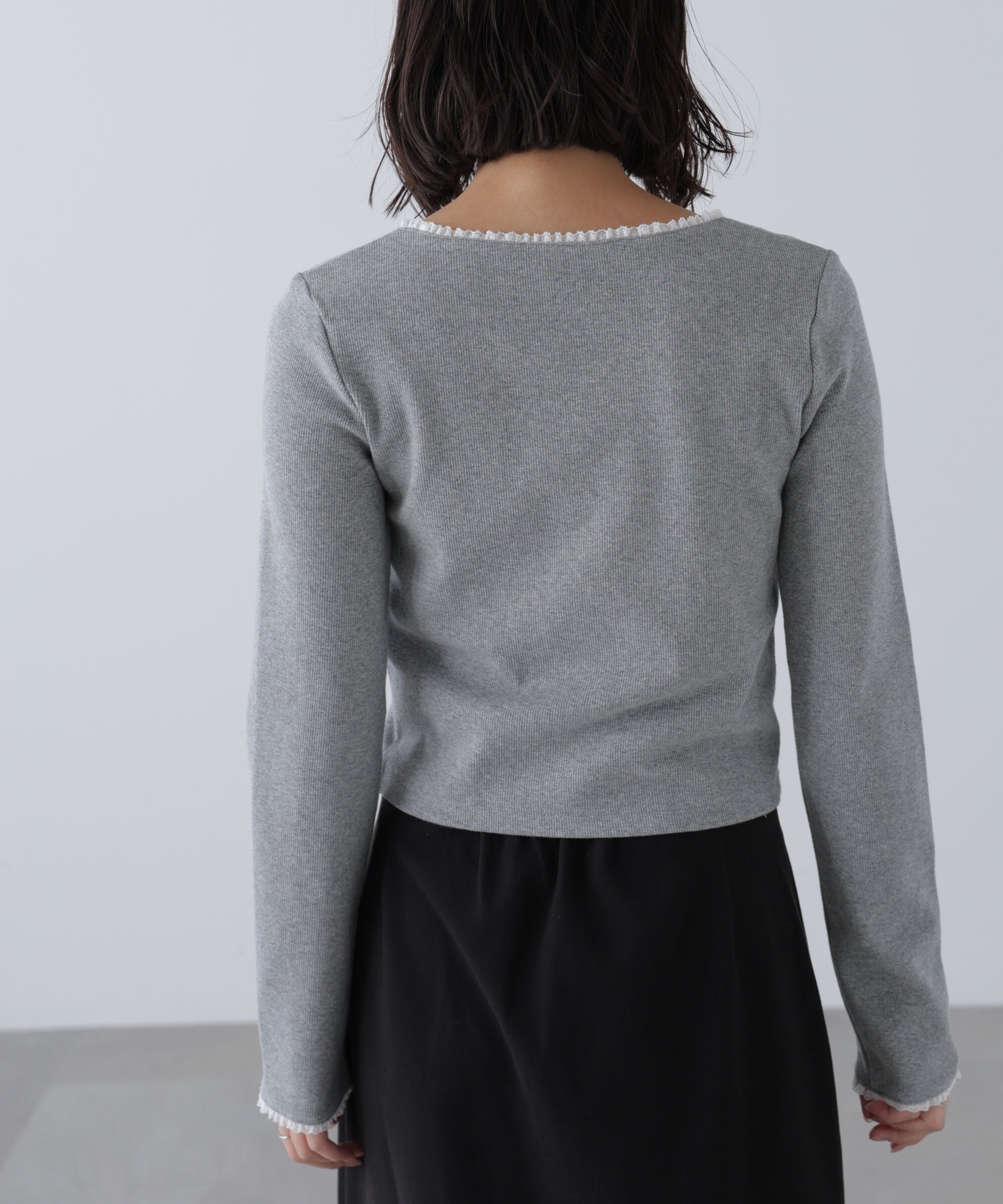  「コンパクトフリルカットソー」|Tシャツ・カットソー|