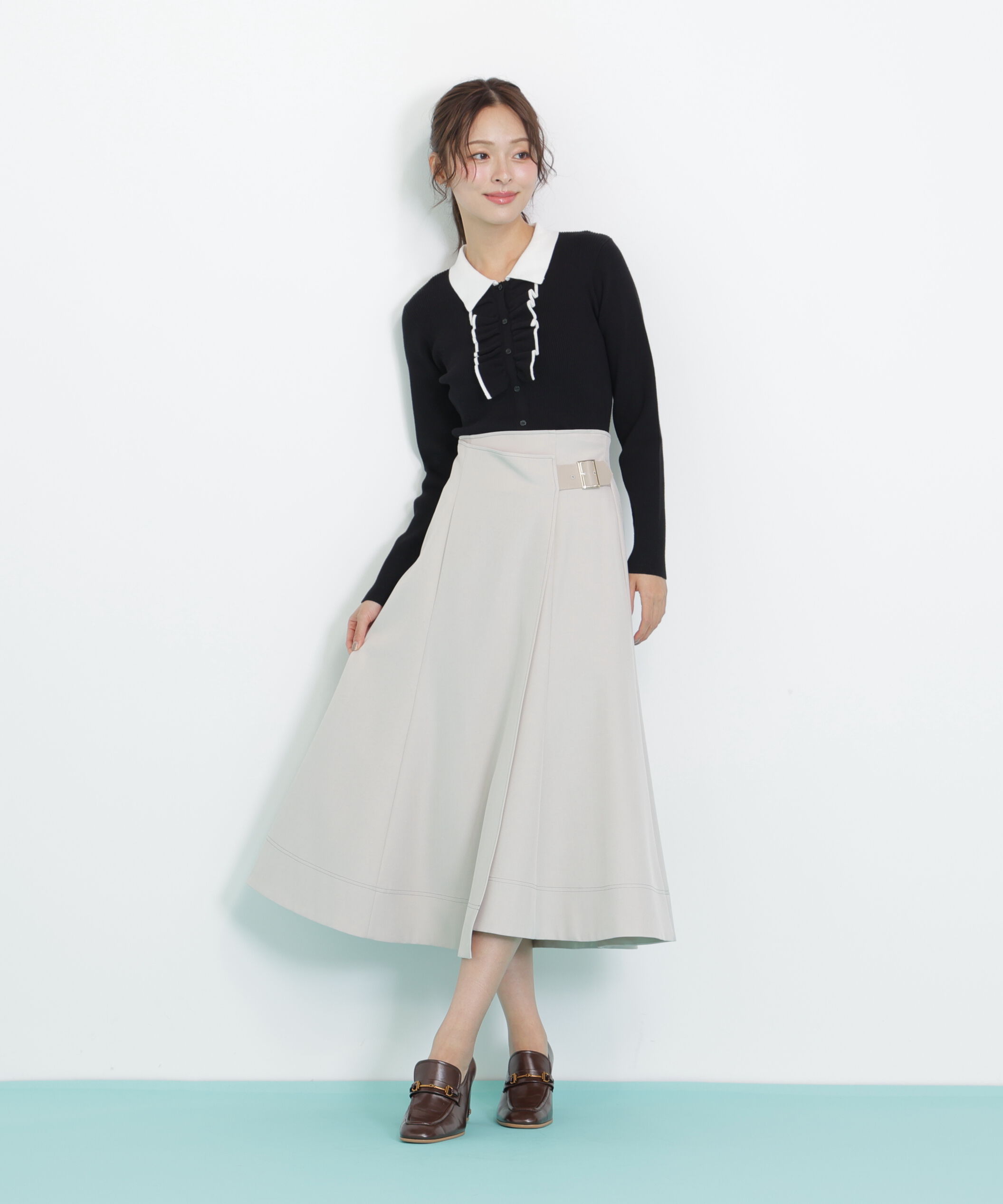  「フロントフリルニット」|ニット・セーター|