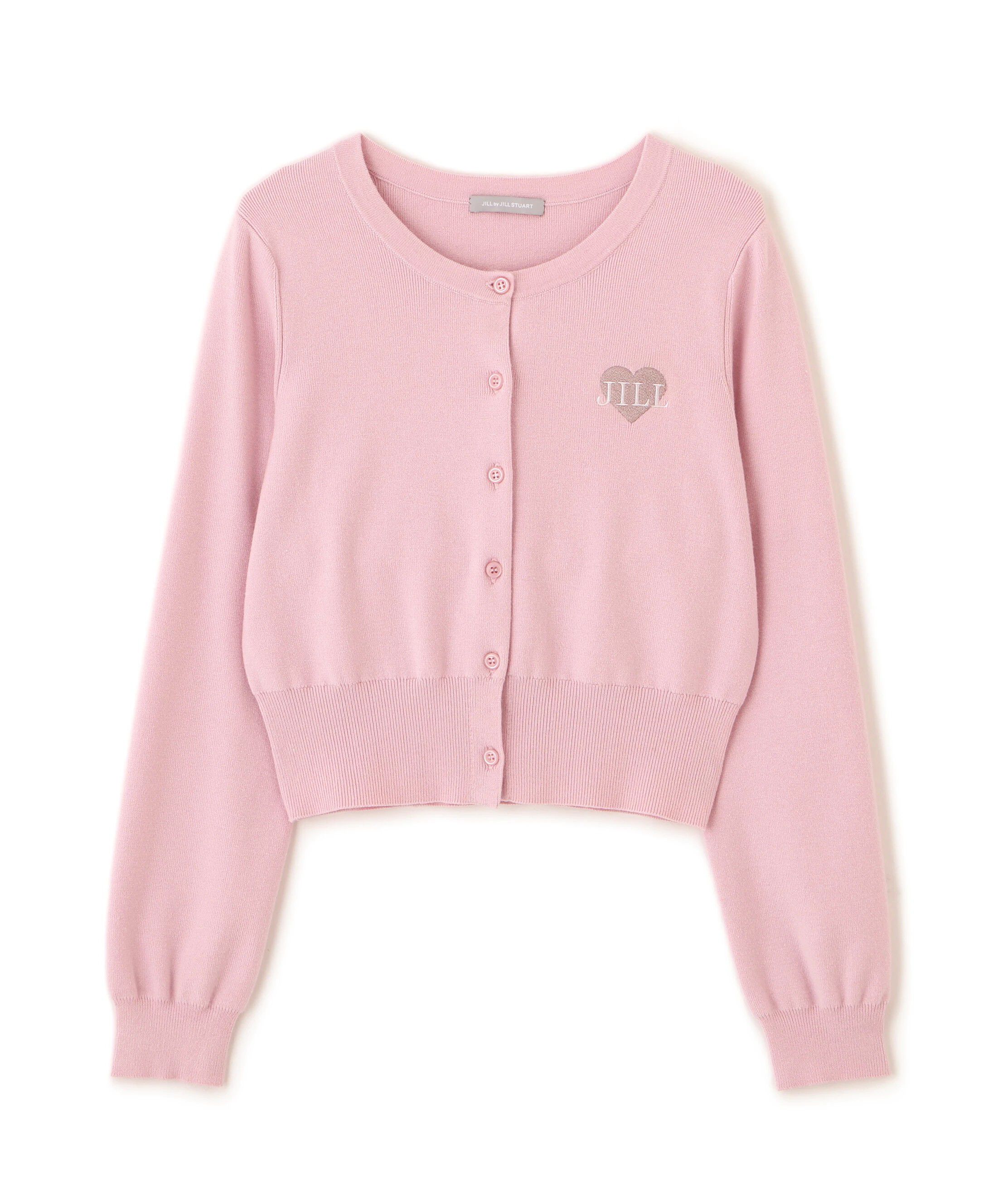  「ハート刺繍カラーカーディガン」|ニット・セーター|