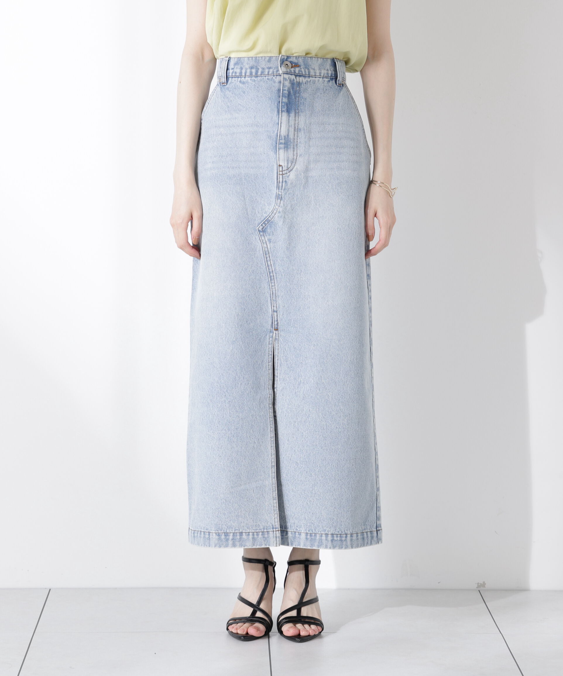 PROPORTION BODY DRESSING「デニムナロースカート」|スカート|