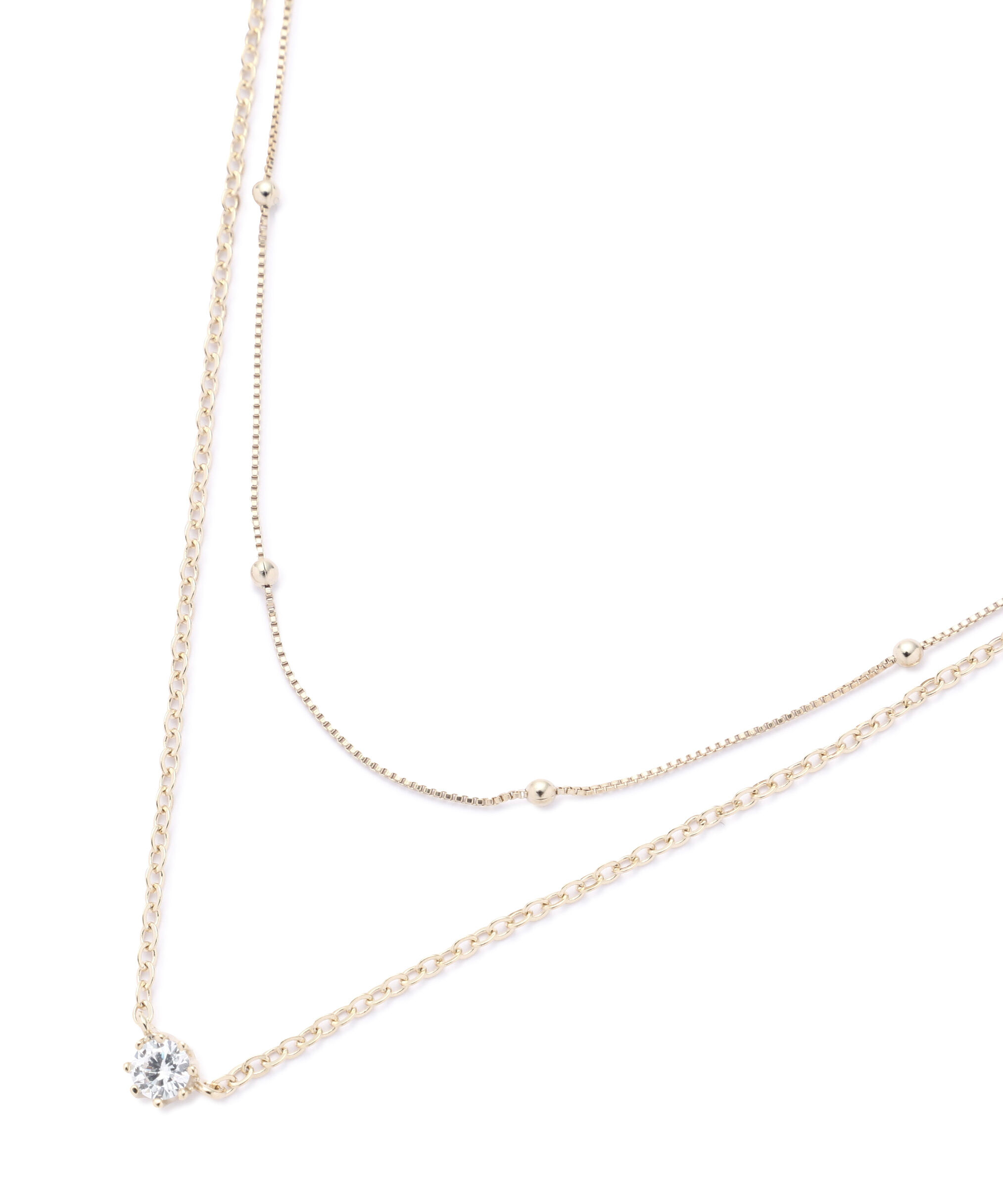 PROPORTION BODY DRESSING「2連トップビジューネックレス」|その他|